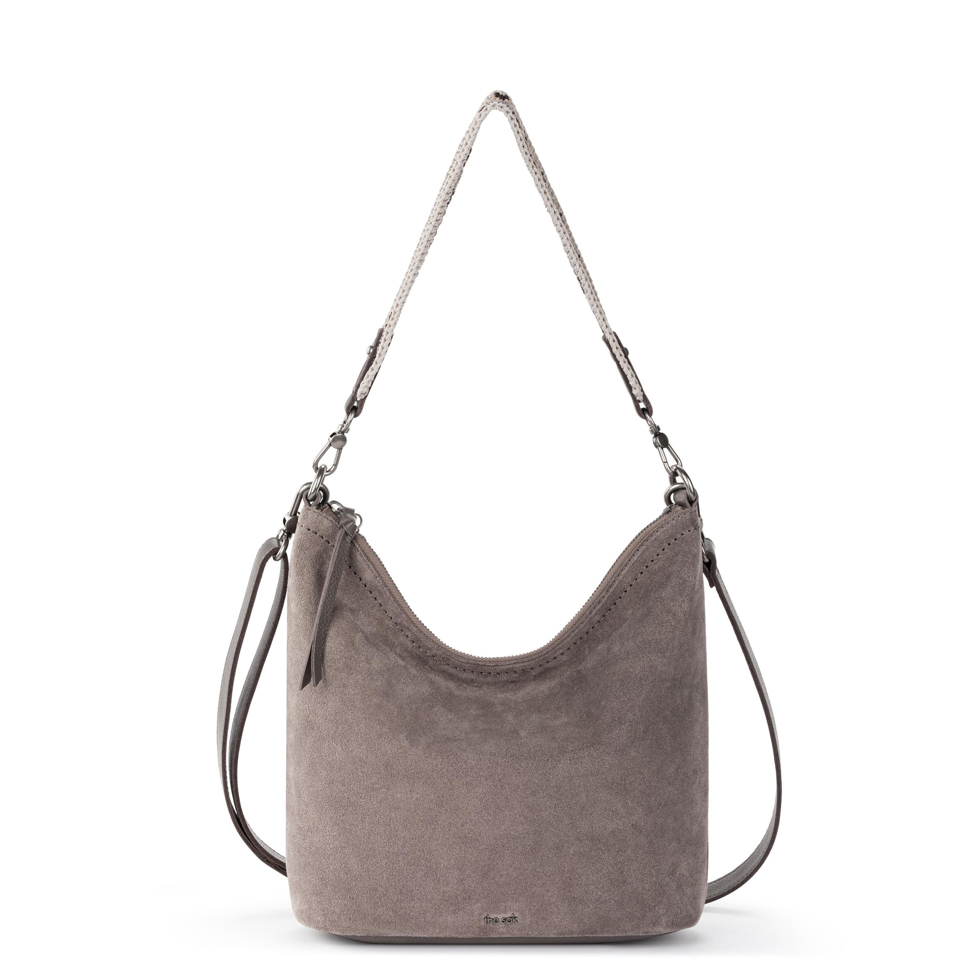 The Sak Jasmine Bucket Crossbody Leather - |Mushroom Suede|