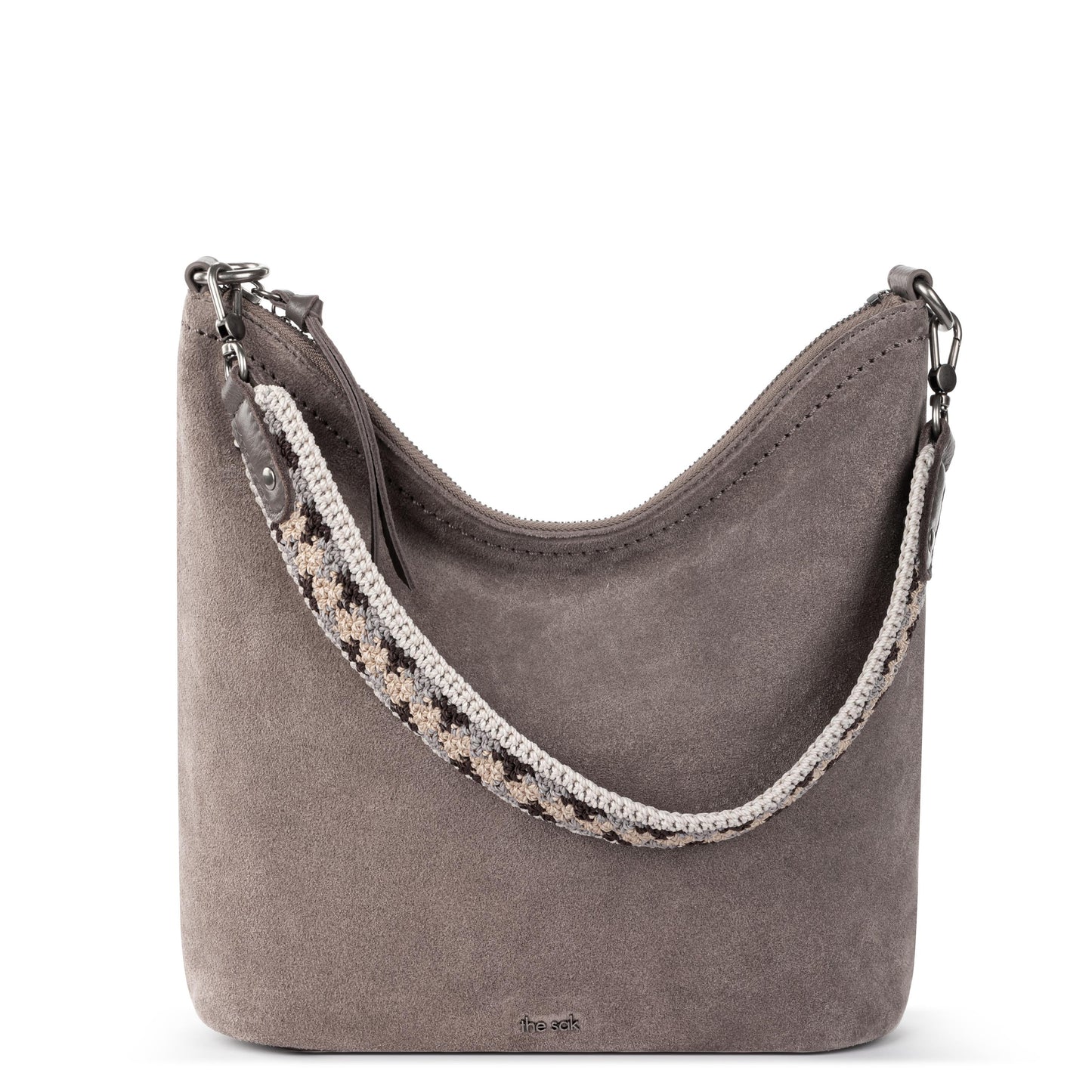 The Sak Jasmine Bucket Crossbody Leather - |Mushroom Suede|