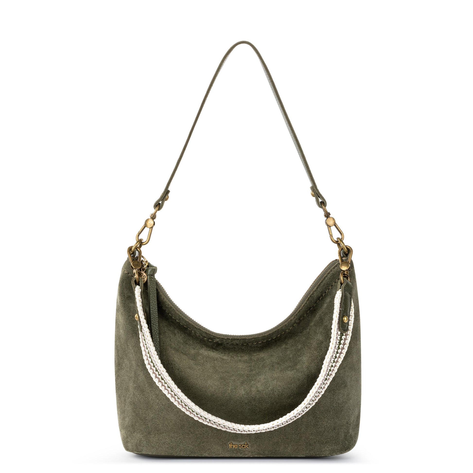 The Sak Jasmine Small Hobo Leather - |Moss Suede|