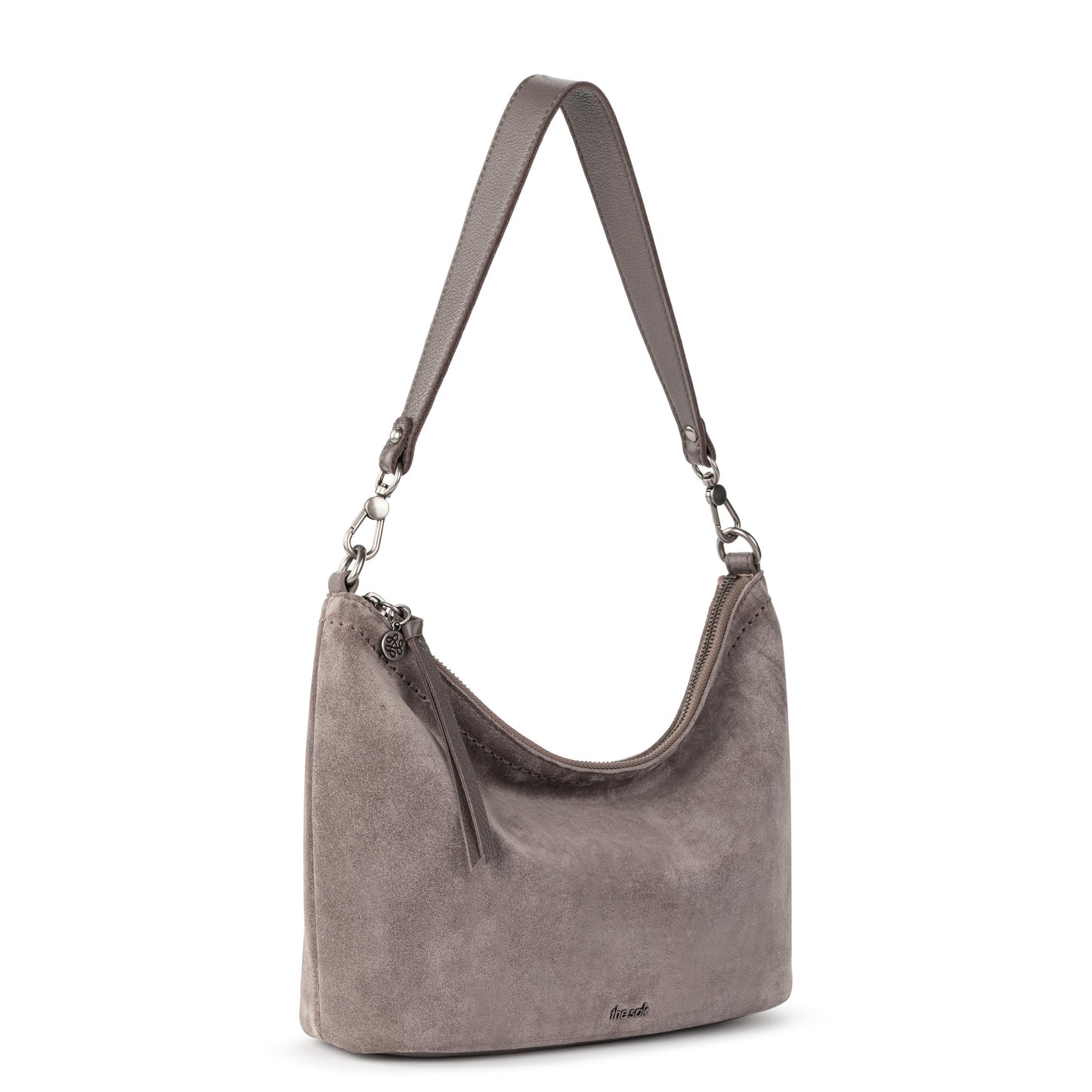 The Sak Jasmine Small Hobo Leather - |Mushroom Suede|