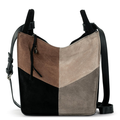 The Sak Los Feliz Crossbody - Leather - Neutral Suede Block