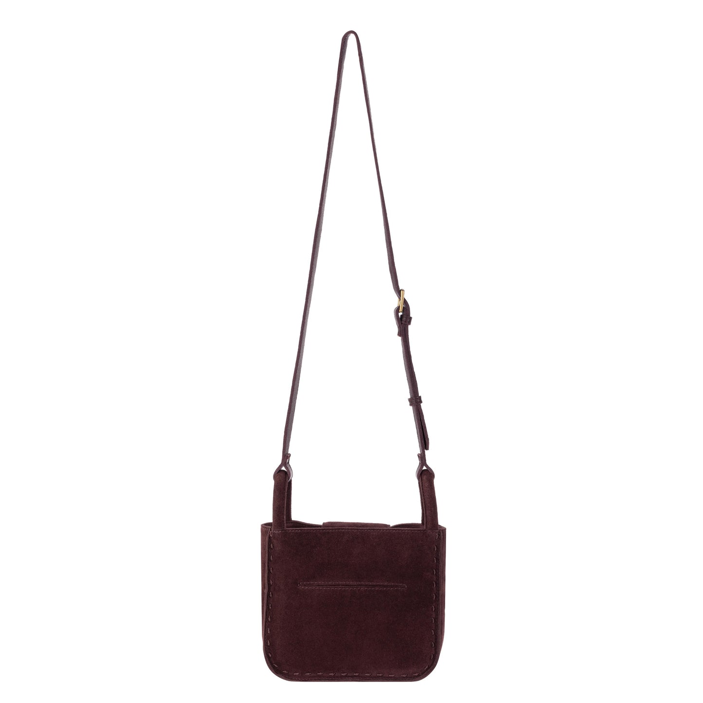 The Sak Los Feliz Mini Crossbody Leather - |Mahogany Suede|