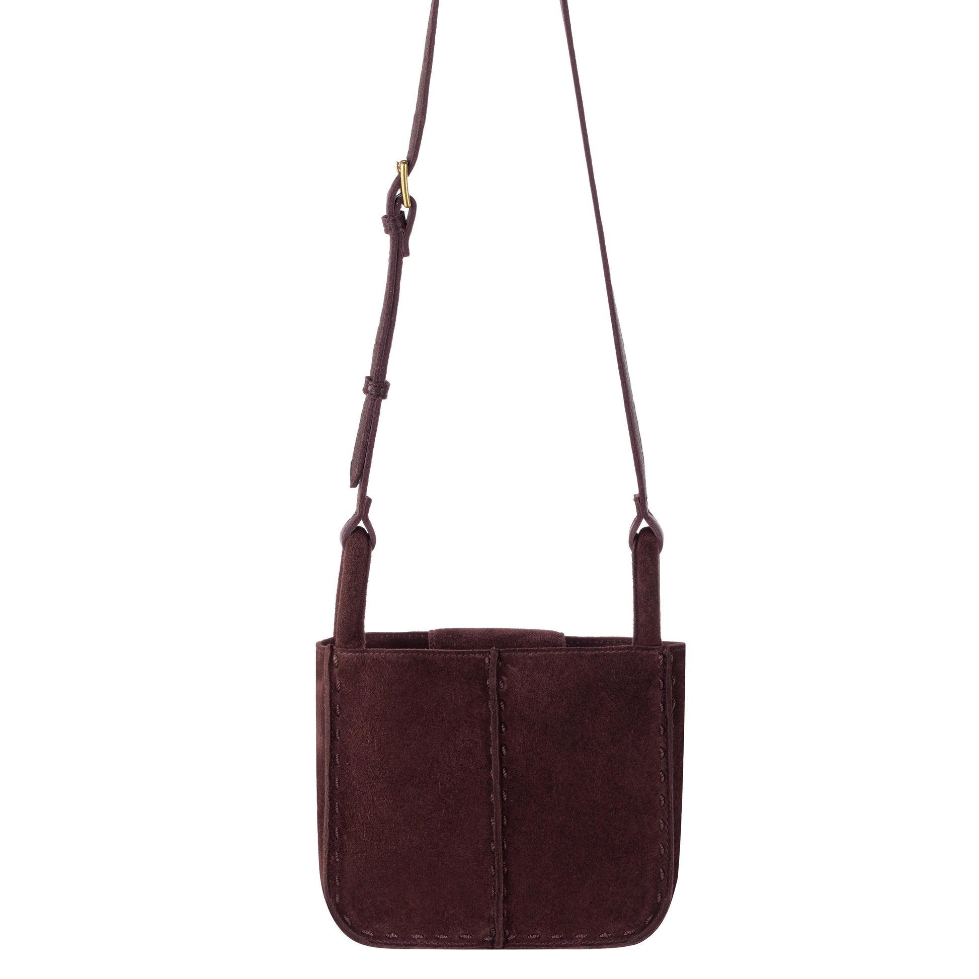 The Sak Los Feliz Mini Crossbody Leather - |Mahogany Suede|