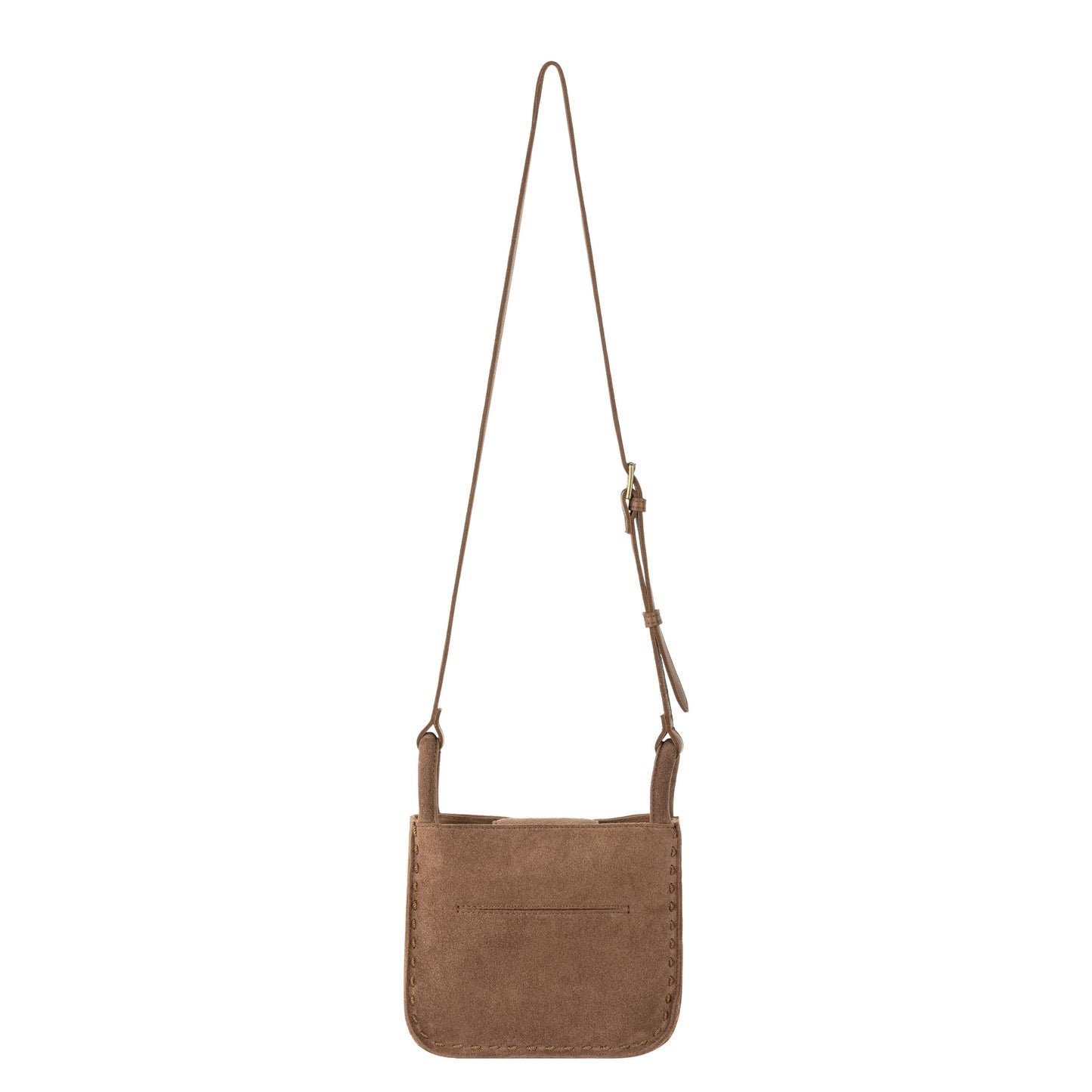 The Sak Los Feliz Mini Crossbody Leather - |Tobacco Suede|