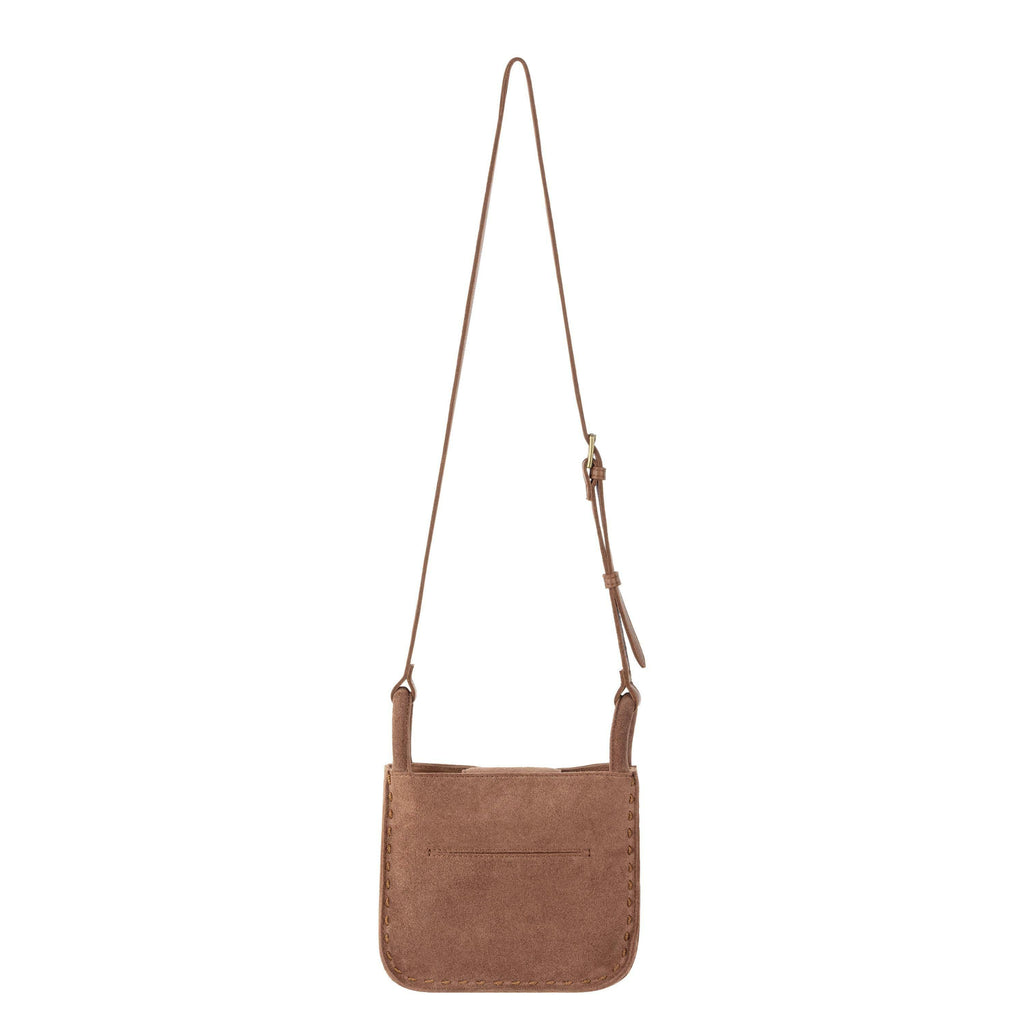 The Sak Los Feliz Mini Crossbody - Leather - Tobacco Suede