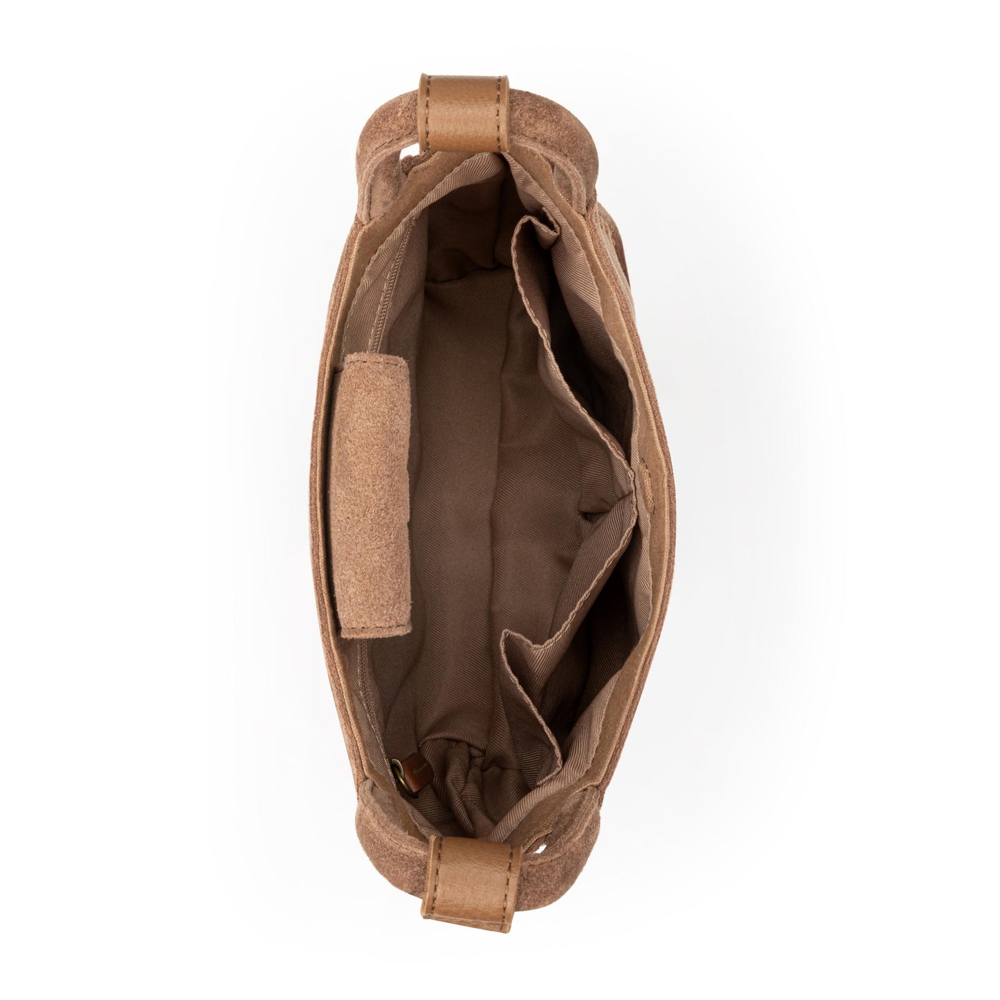 The Sak Los Feliz Mini Crossbody Leather - |Tobacco Suede|