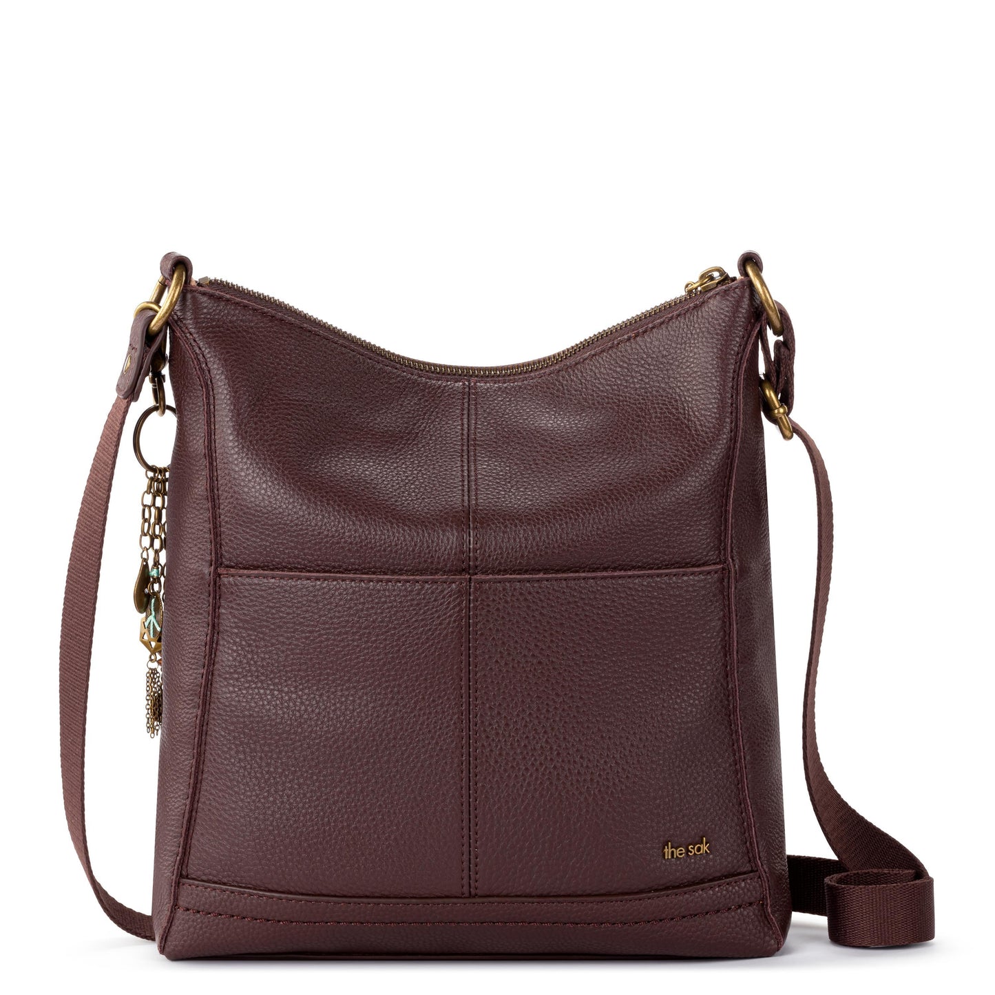 The Sak Lucia Crossbody Leather - |Mahogany Stitch|
