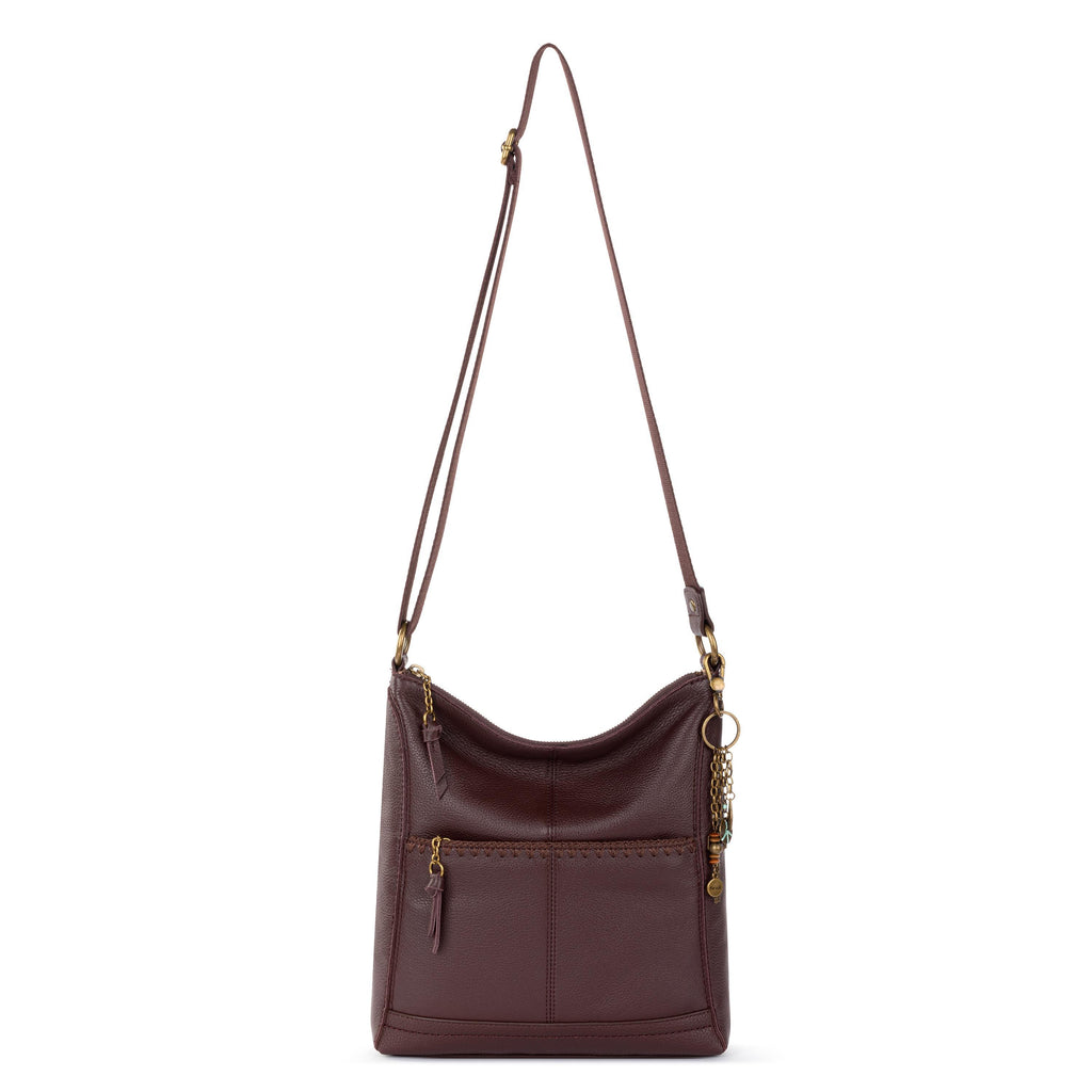 The Sak Lucia Crossbody - Leather - Mahogany Stitch