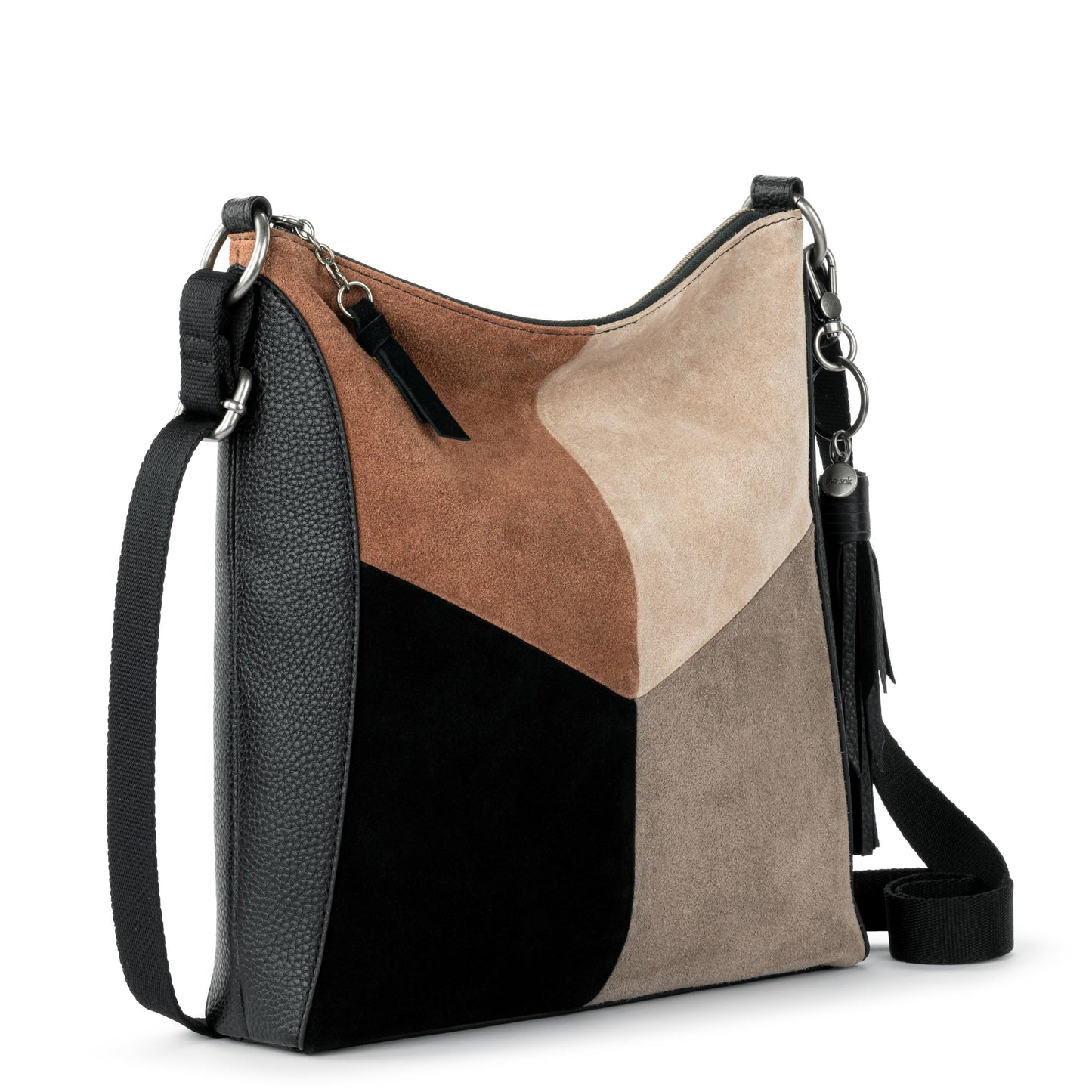 The Sak Lucia Crossbody Leather - |Neutral Suede Block|