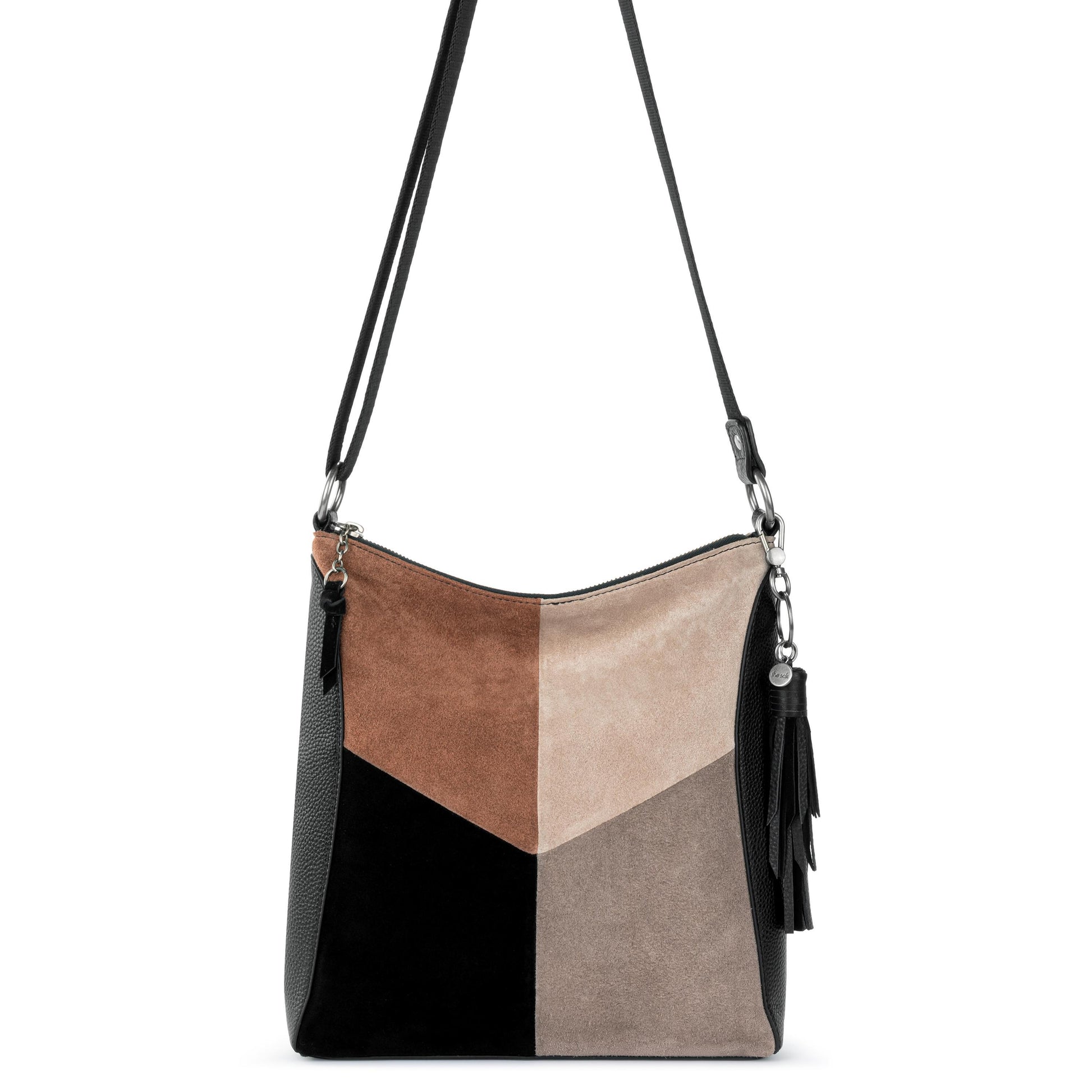 The Sak Lucia Crossbody Leather - |Neutral Suede Block|