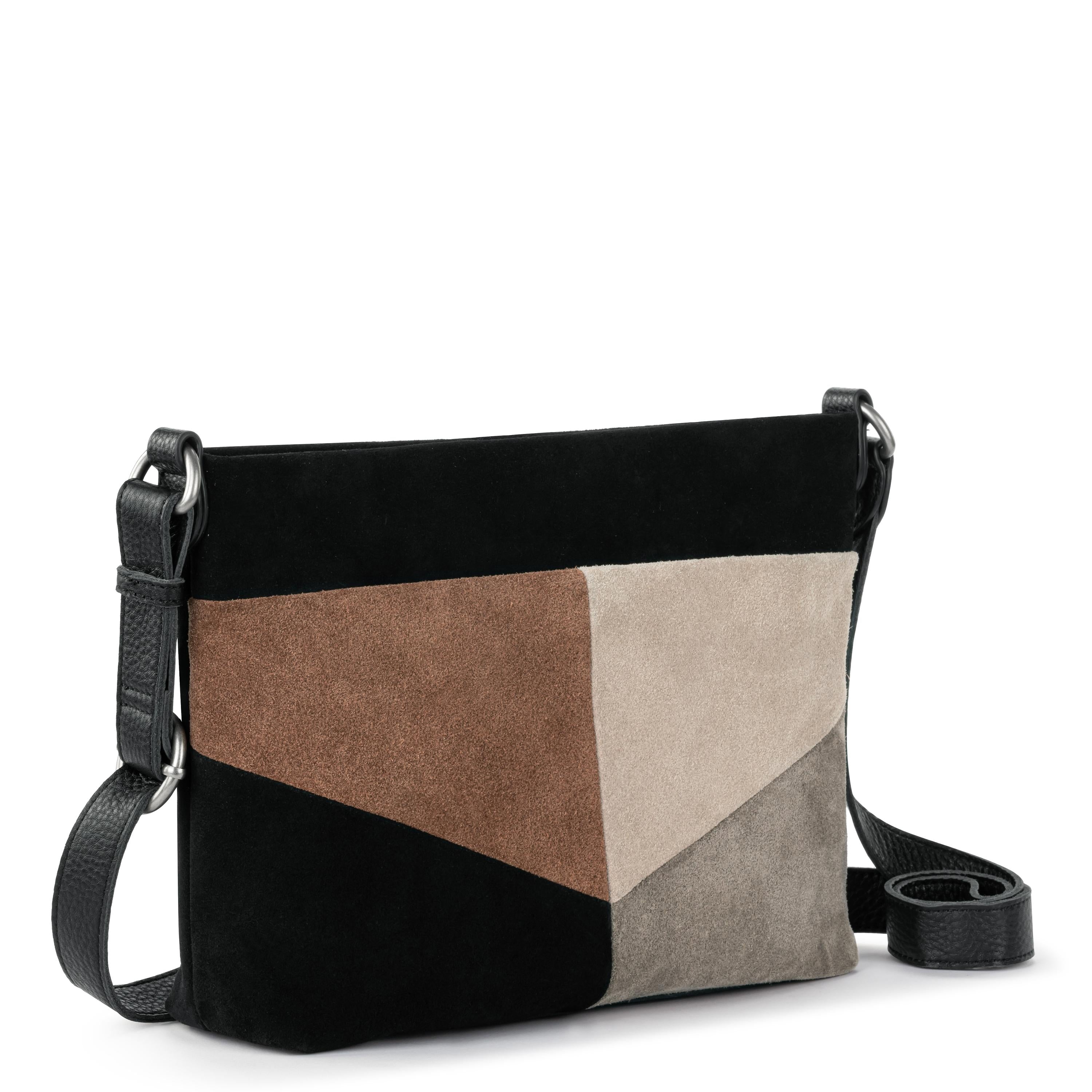The Sak Melrose Crossbody - Leather - Neutral Suede Block