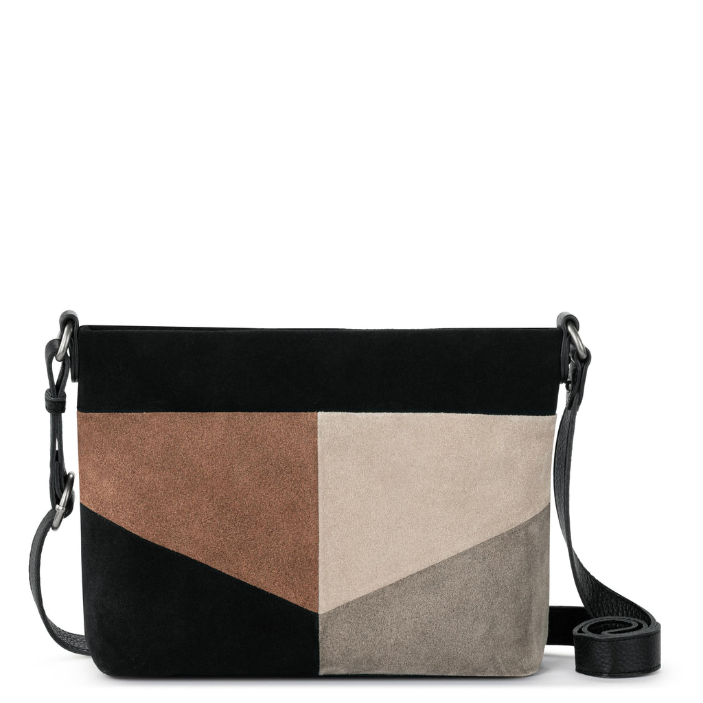 The Sak Melrose Crossbody - Leather - Neutral Suede Block