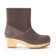 Paloma Clog Boot - Leather - Mushroom Suede