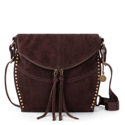 Silverlake Flap Crossbody - Leather - Mahogany Suede