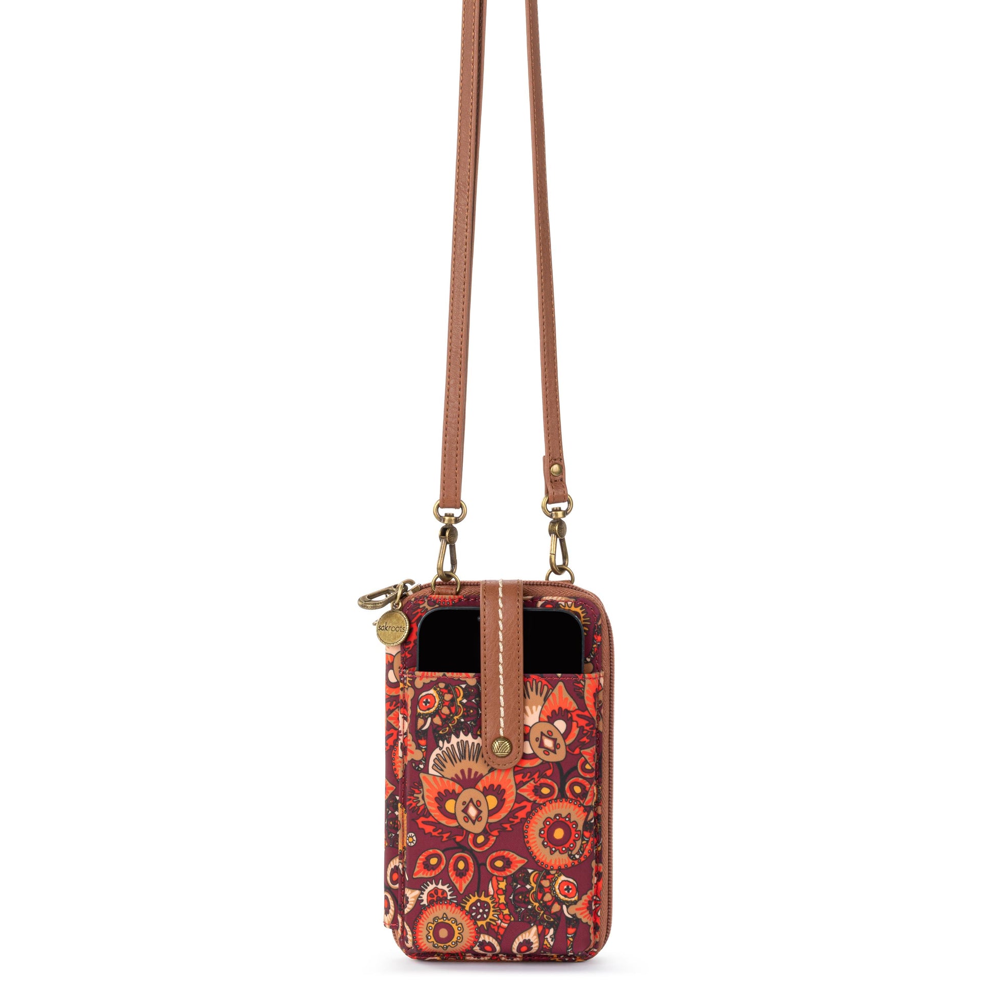 Sakroots Salinas Smartphone Crossbody EcoTwill - |Scarlet Tapestry|