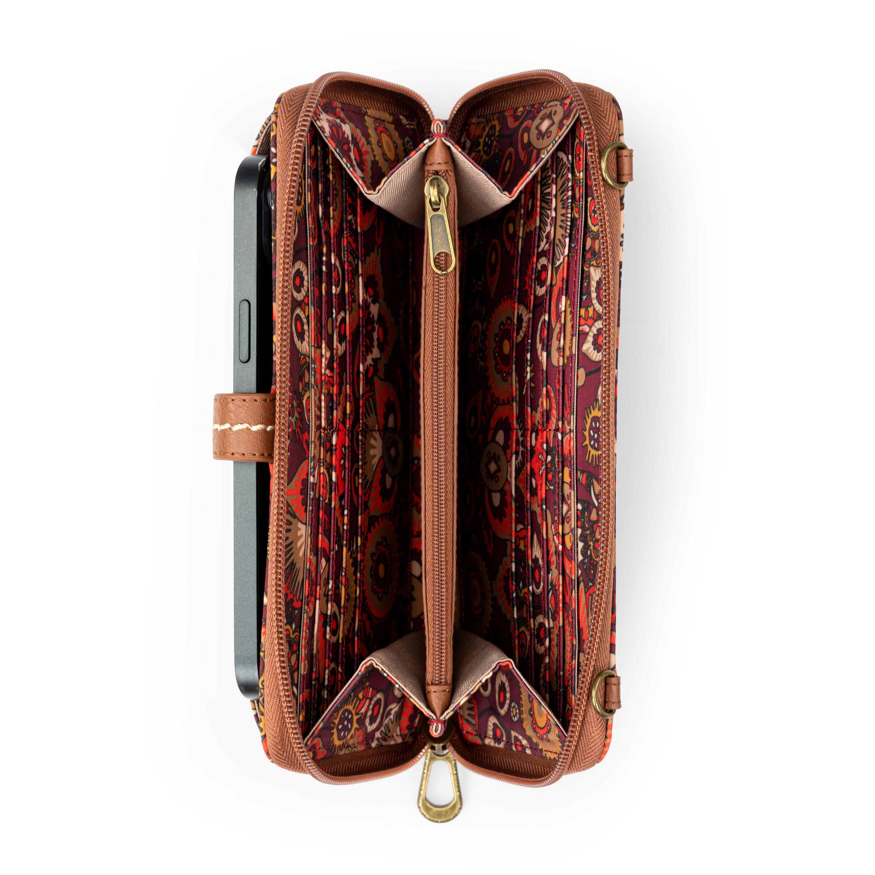 Sakroots Smartphone Wallet - EcoTwill - Scarlet Tapestry
