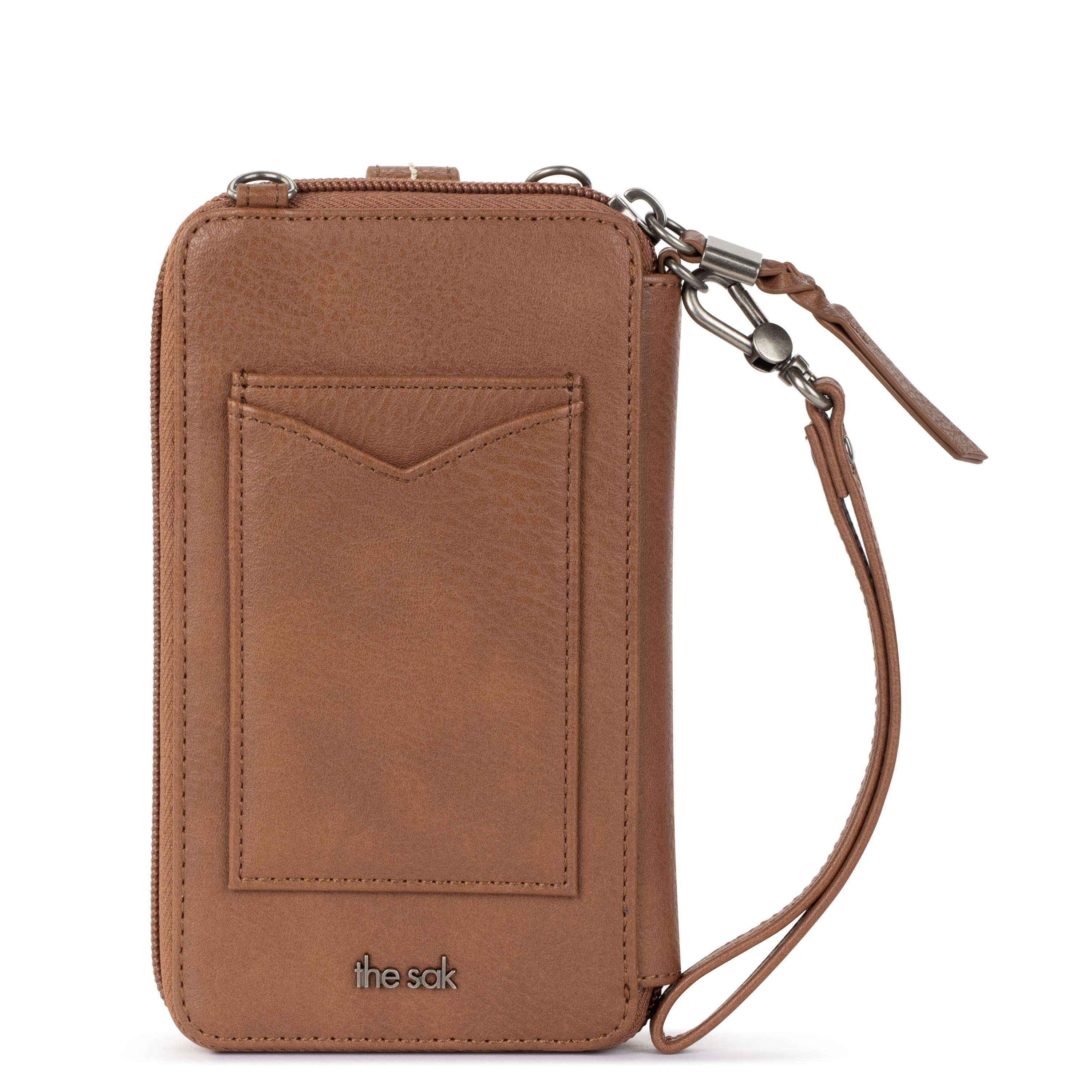 The Sak Silverlake Smartphone Wallet - Hand Crochet - Bamboo Static