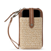 Silverlake Smartphone Wallet - Hand Crochet - Bamboo Static
