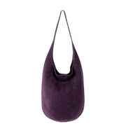 120 Hobo - Leather - Aubergine Suede