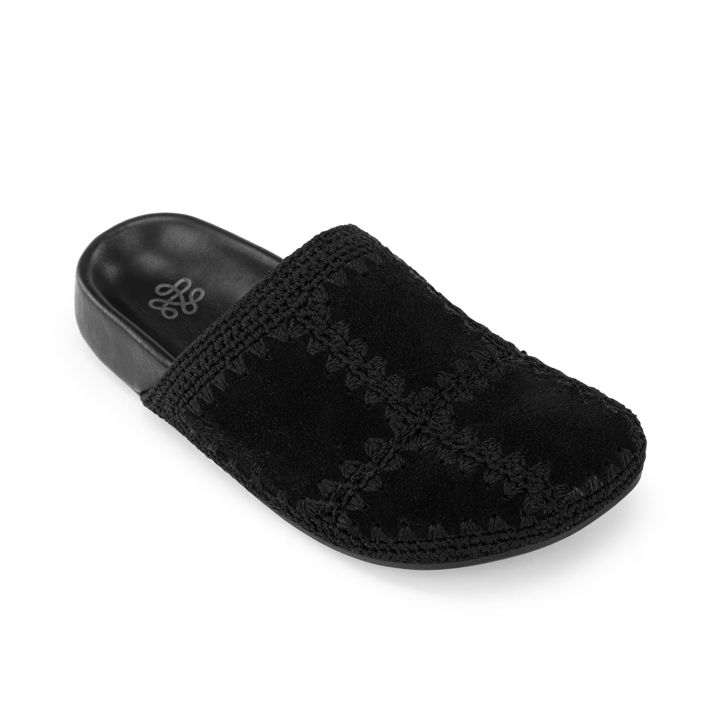 The Sak Bolinas Clog Leather - |Black Suede Patch|