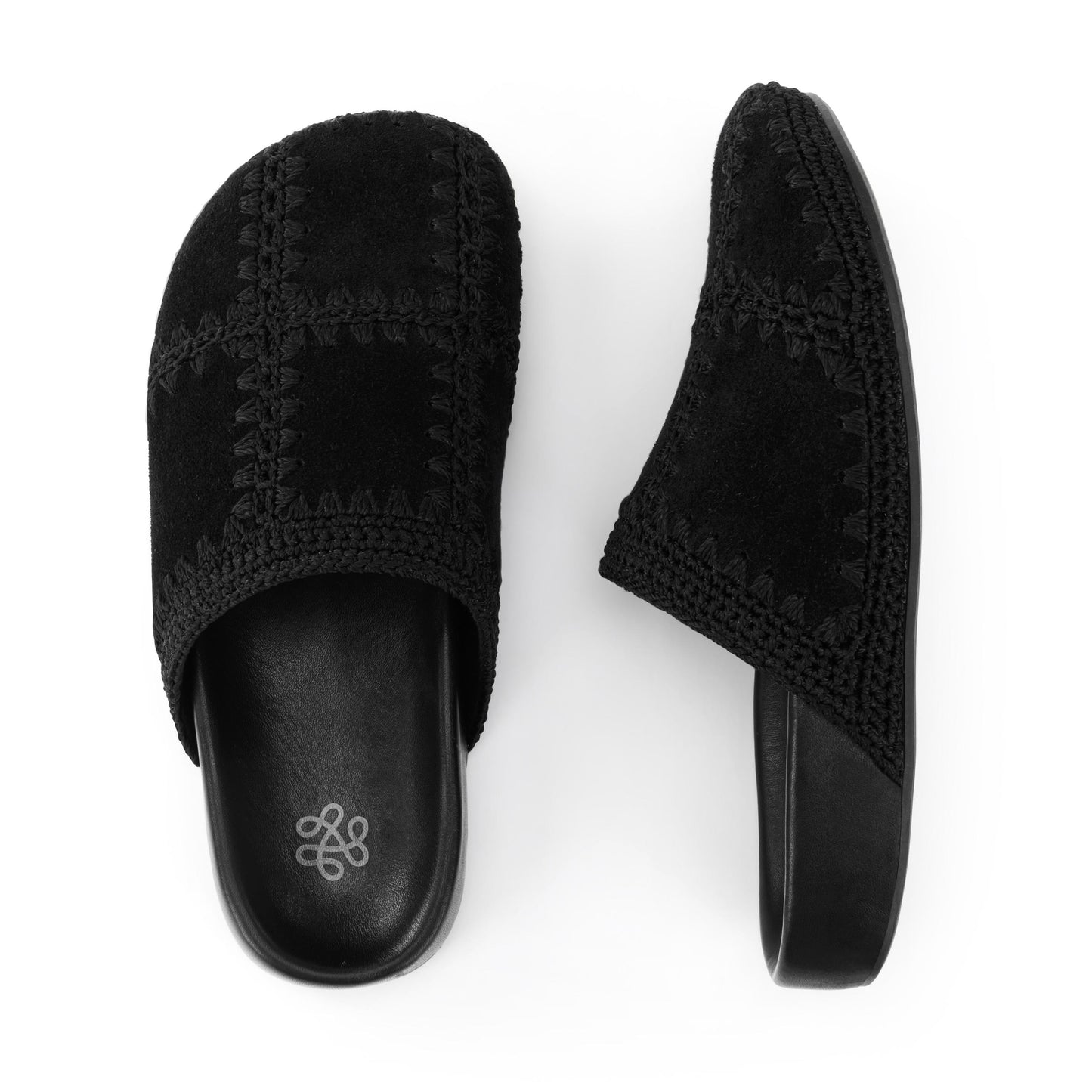 The Sak Bolinas Clog Leather - |Black Suede Patch|