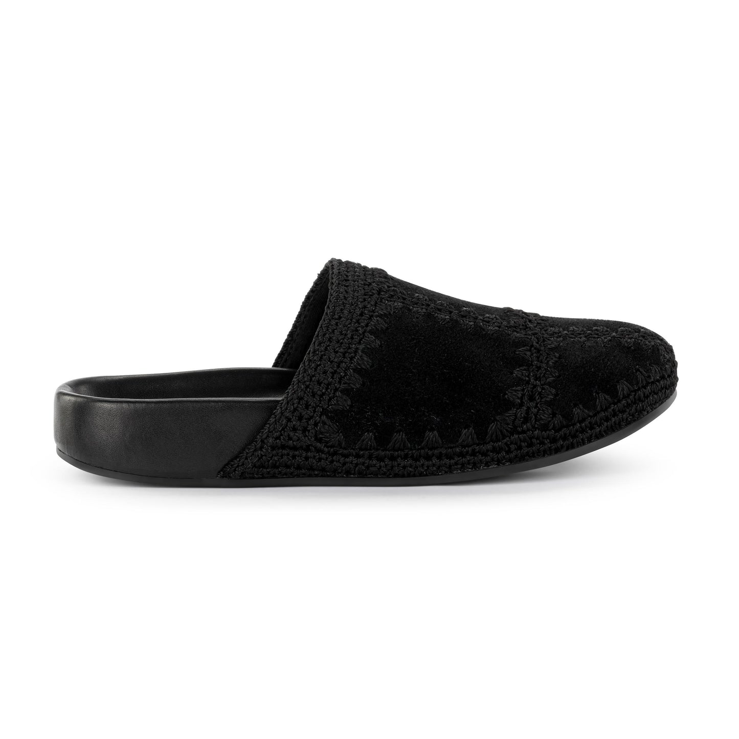 The Sak Bolinas Clog Leather - |Black Suede Patch|