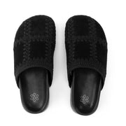 Bolinas Clog - Leather - Black Suede Patch
