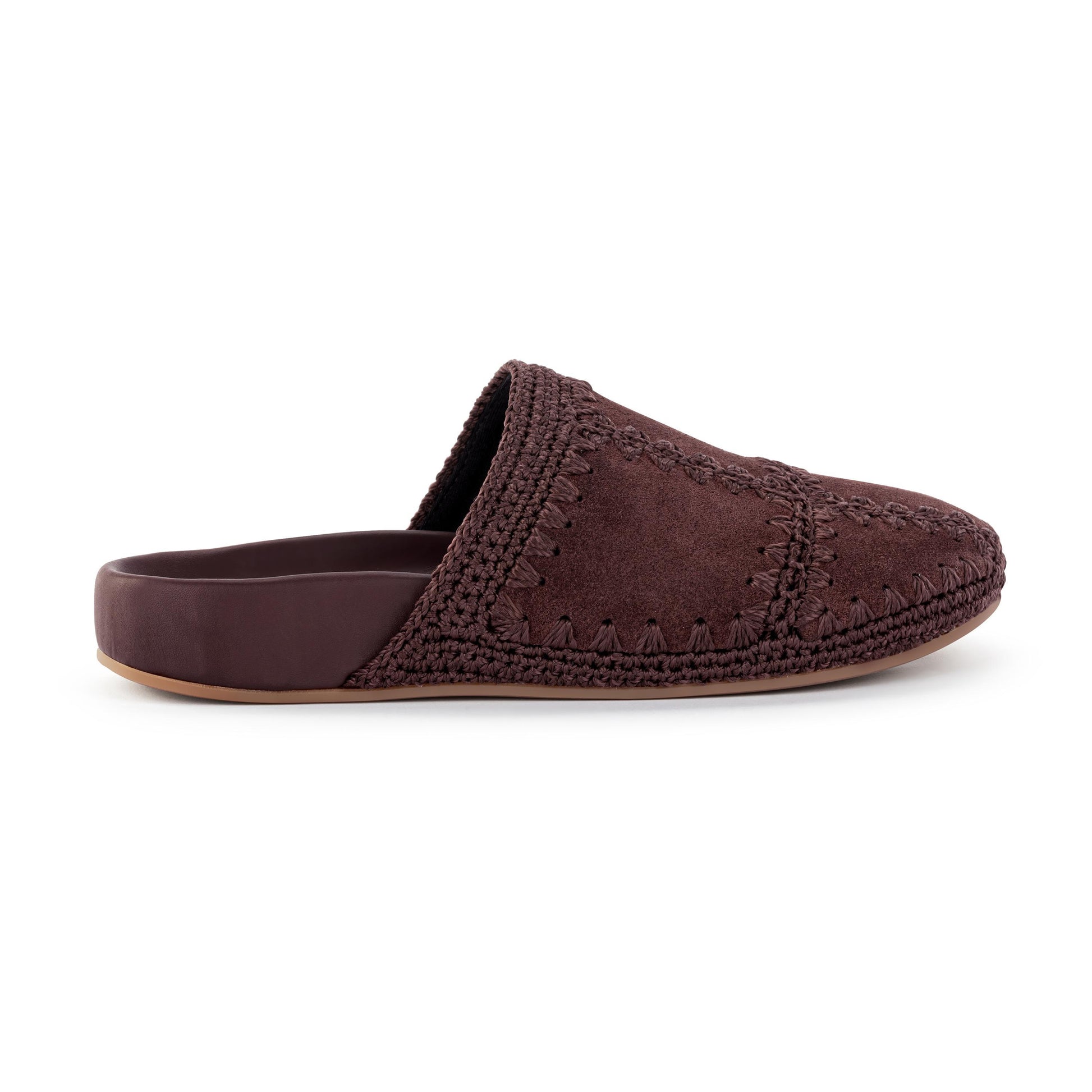 The Sak Bolinas Clog Leather - |Mahogany Suede Patch|