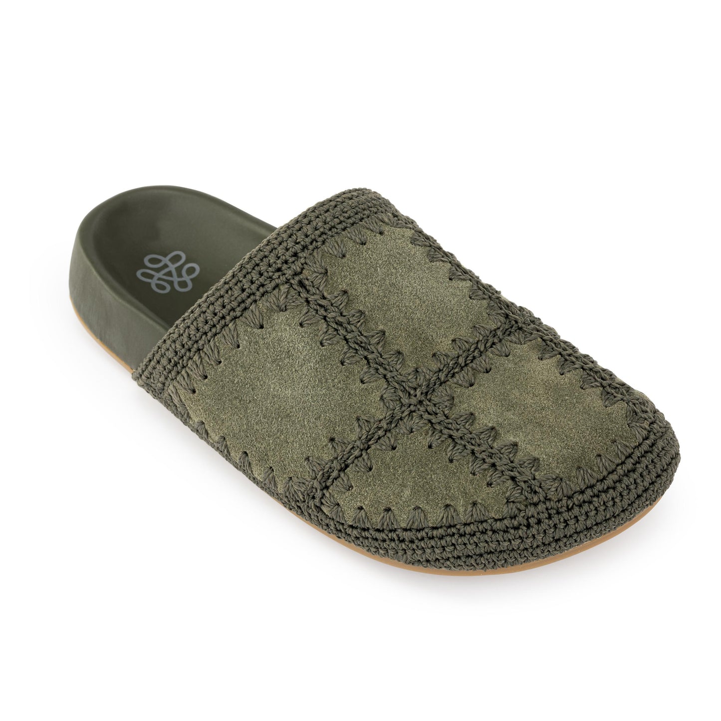 The Sak Bolinas Clog Leather - |Moss Suede Patch|