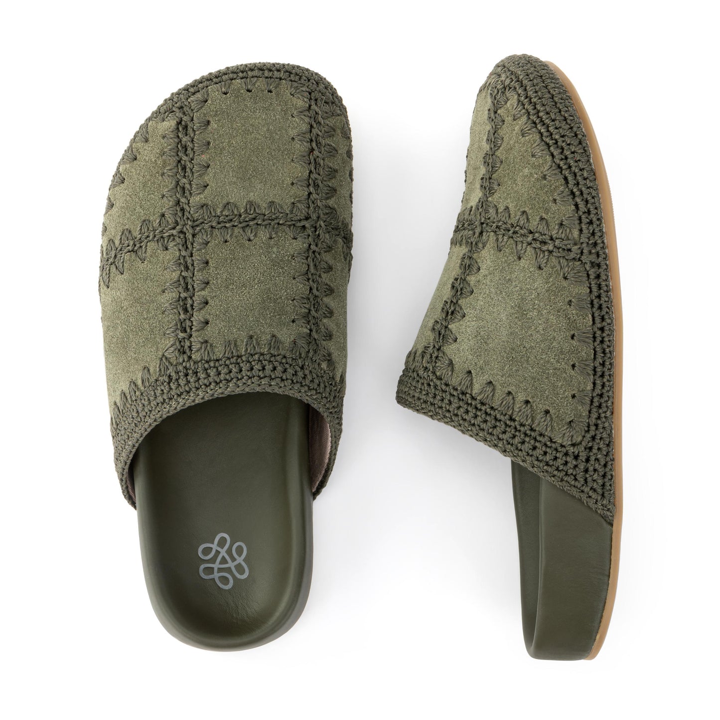 The Sak Bolinas Clog Leather - |Moss Suede Patch|