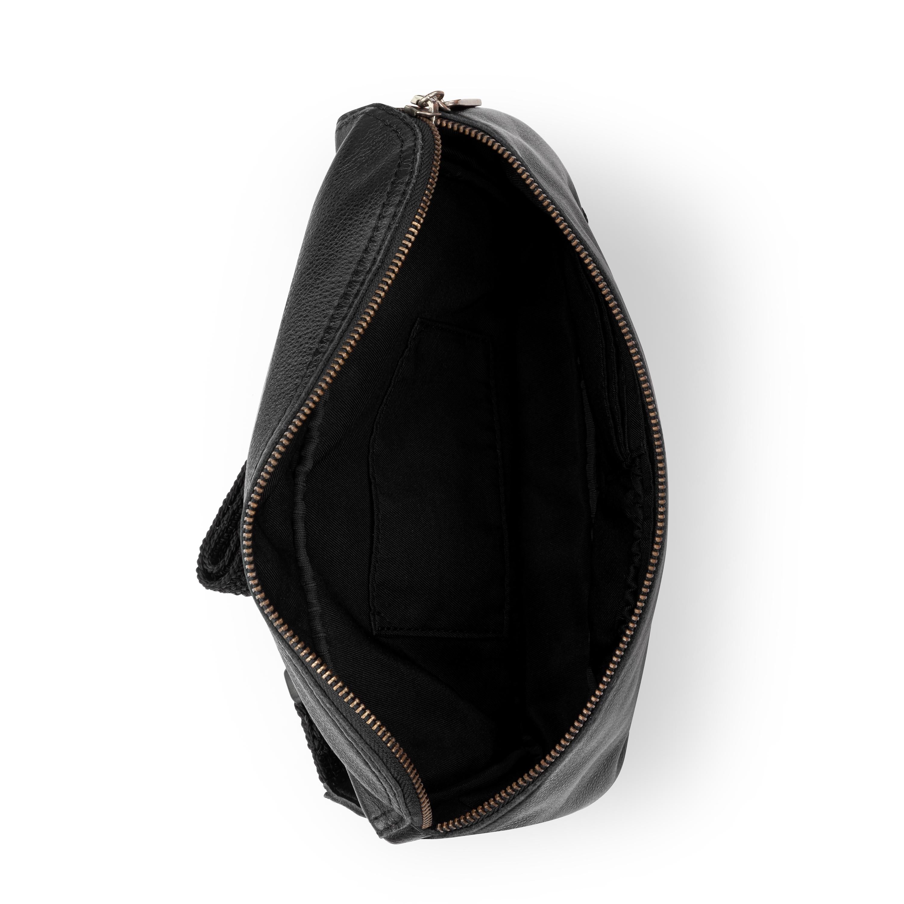 The Sak Caraway Large Belt Bag - Leather - Black
