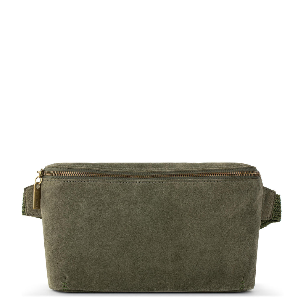 The Sak Caraway Large Belt Bag - Leather - Moss Suede