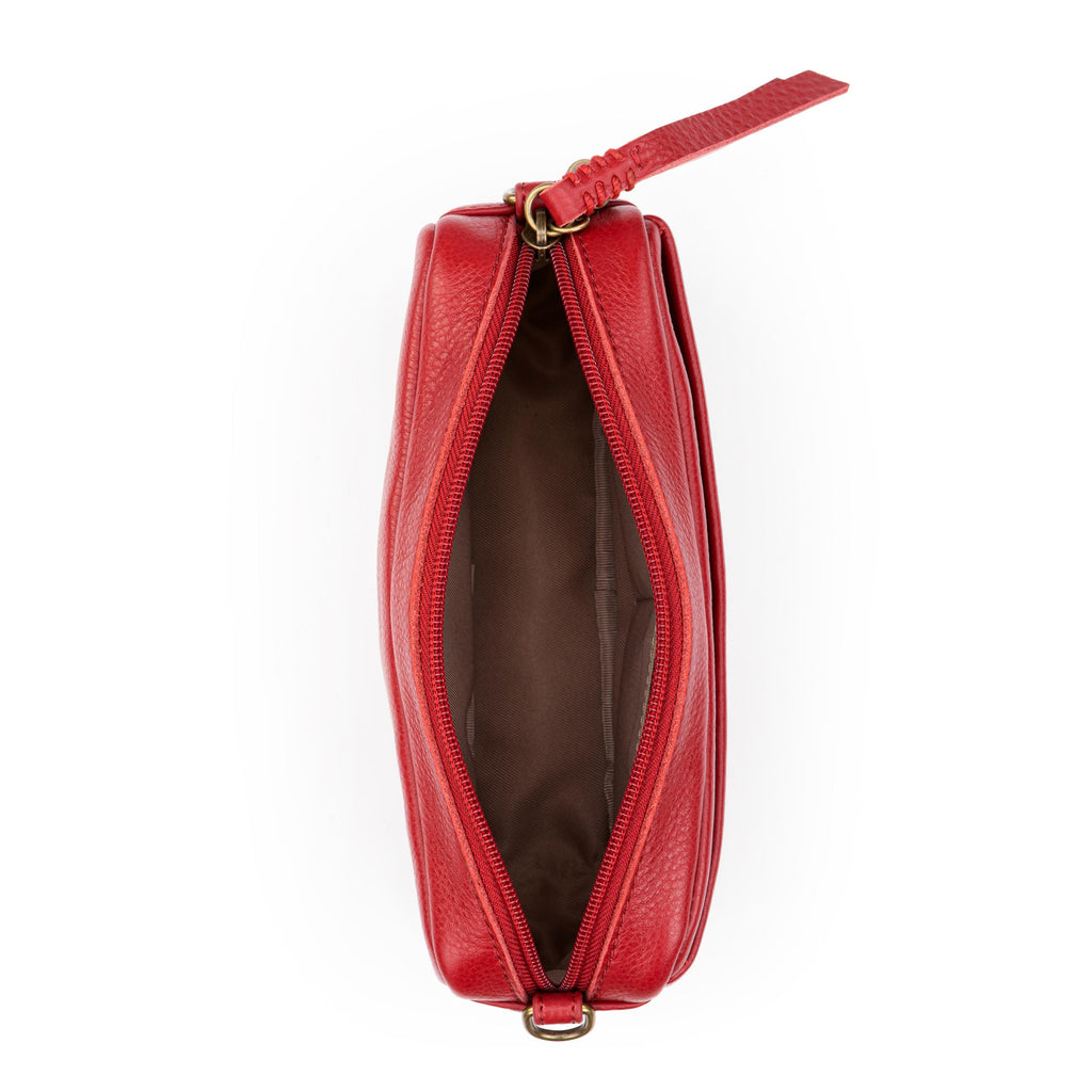 The Sak Cora Smartphone Crossbody - Leather - Scarlet