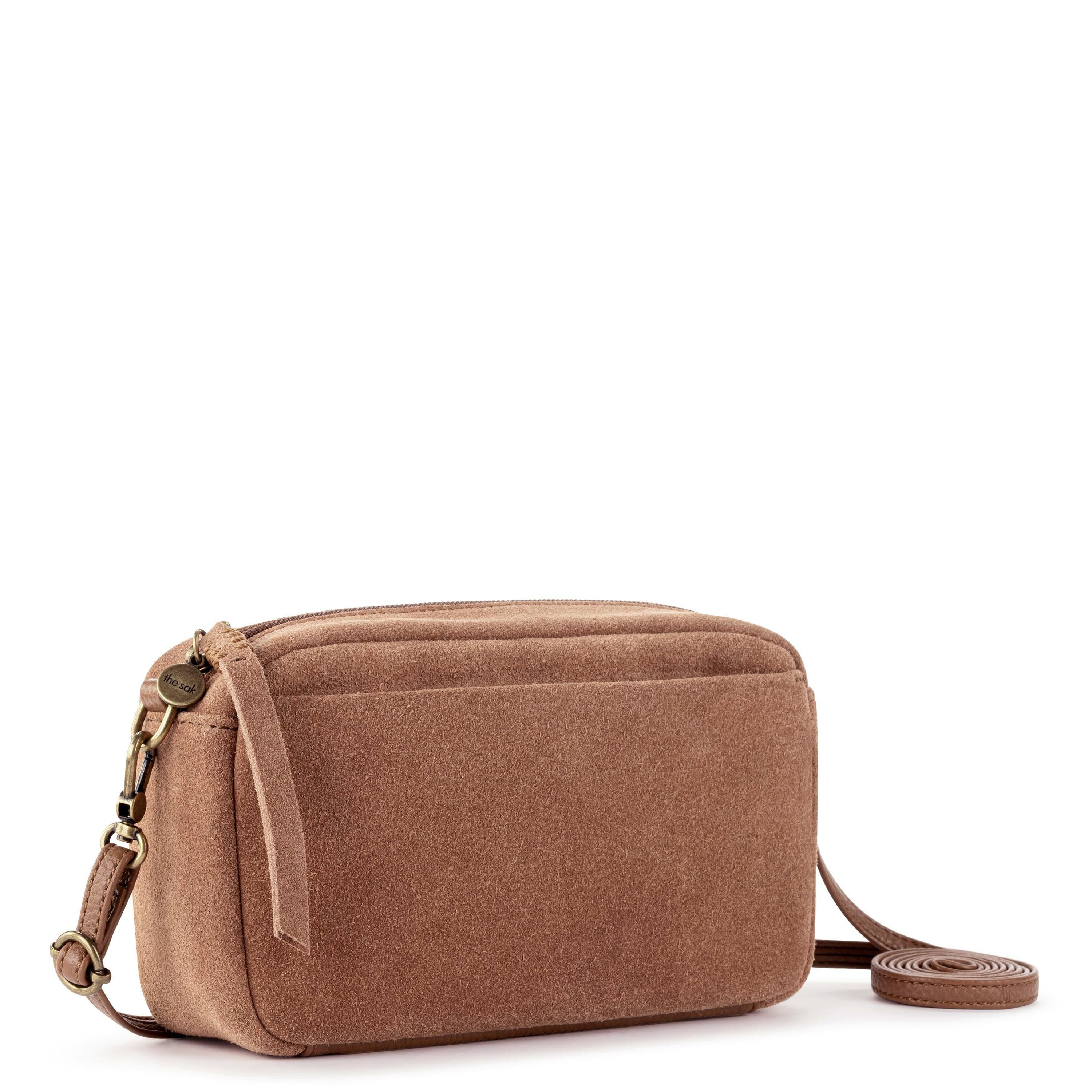 The Sak Cora Smartphone Crossbody - Leather - Tobacco Suede