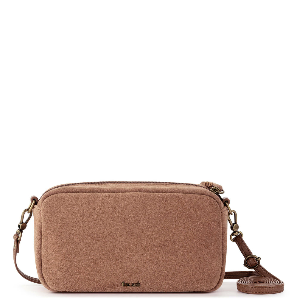 The Sak Cora Smartphone Crossbody - Leather - Tobacco Suede