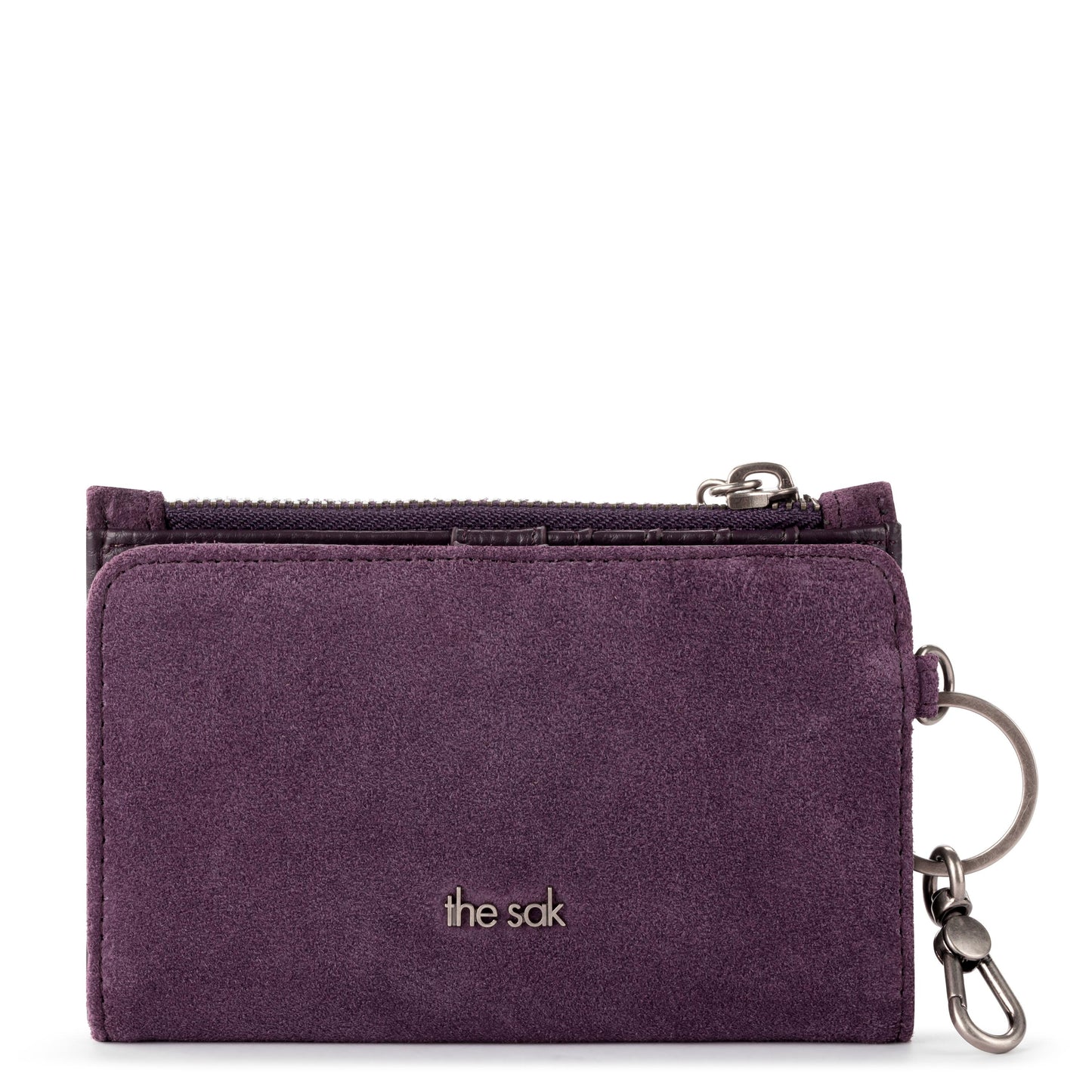 The Sak Encino Essential Wallet Leather - |Aubergine Suede|