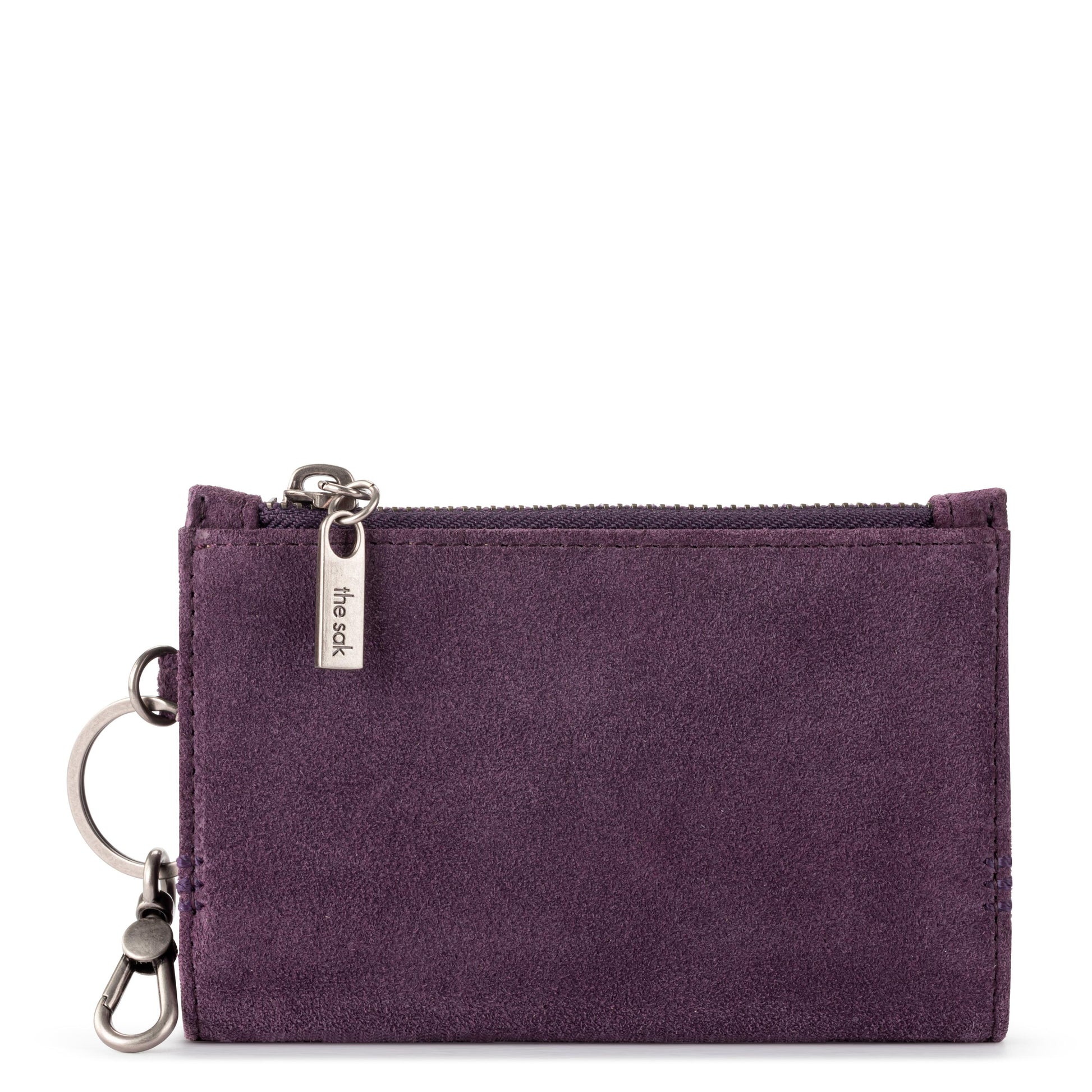 The Sak Encino Essential Wallet Leather - |Aubergine Suede|