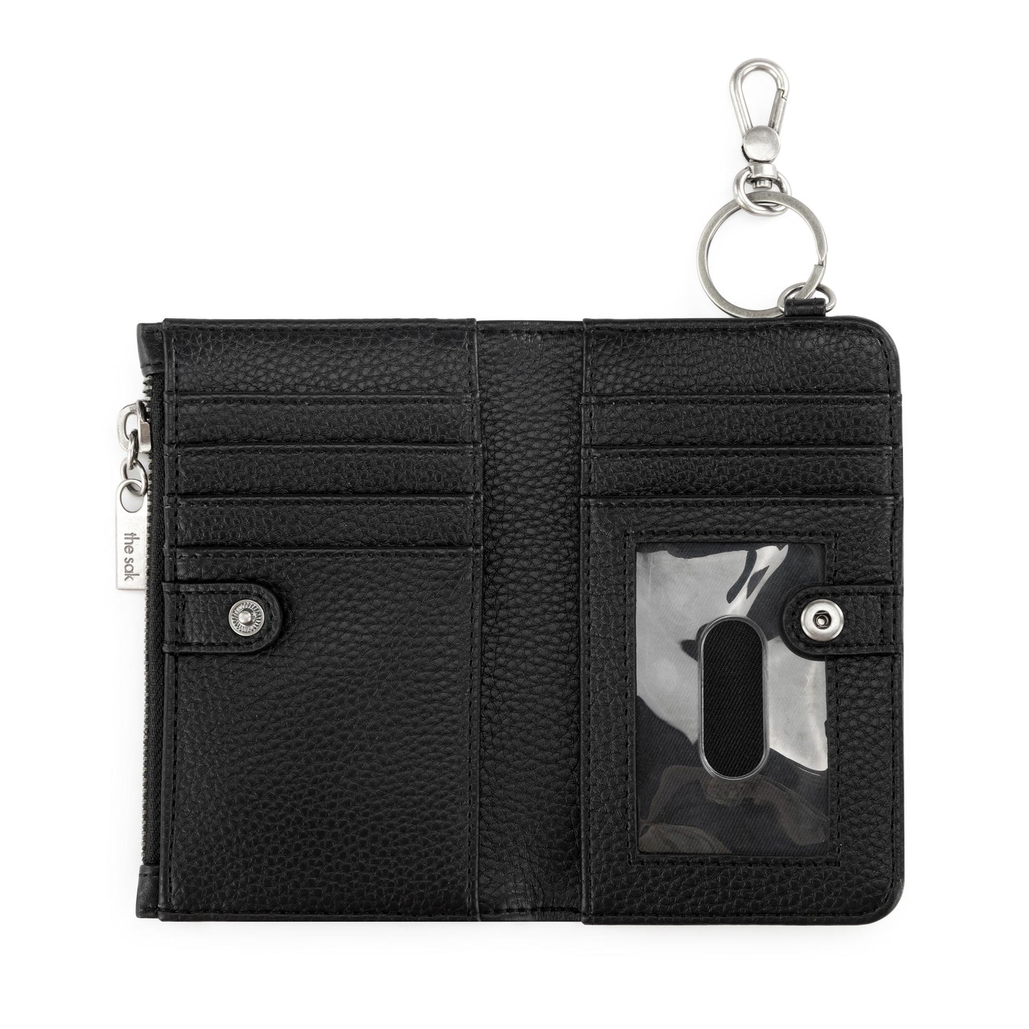 The Sak Encino Essential Wallet Leather - |Black|