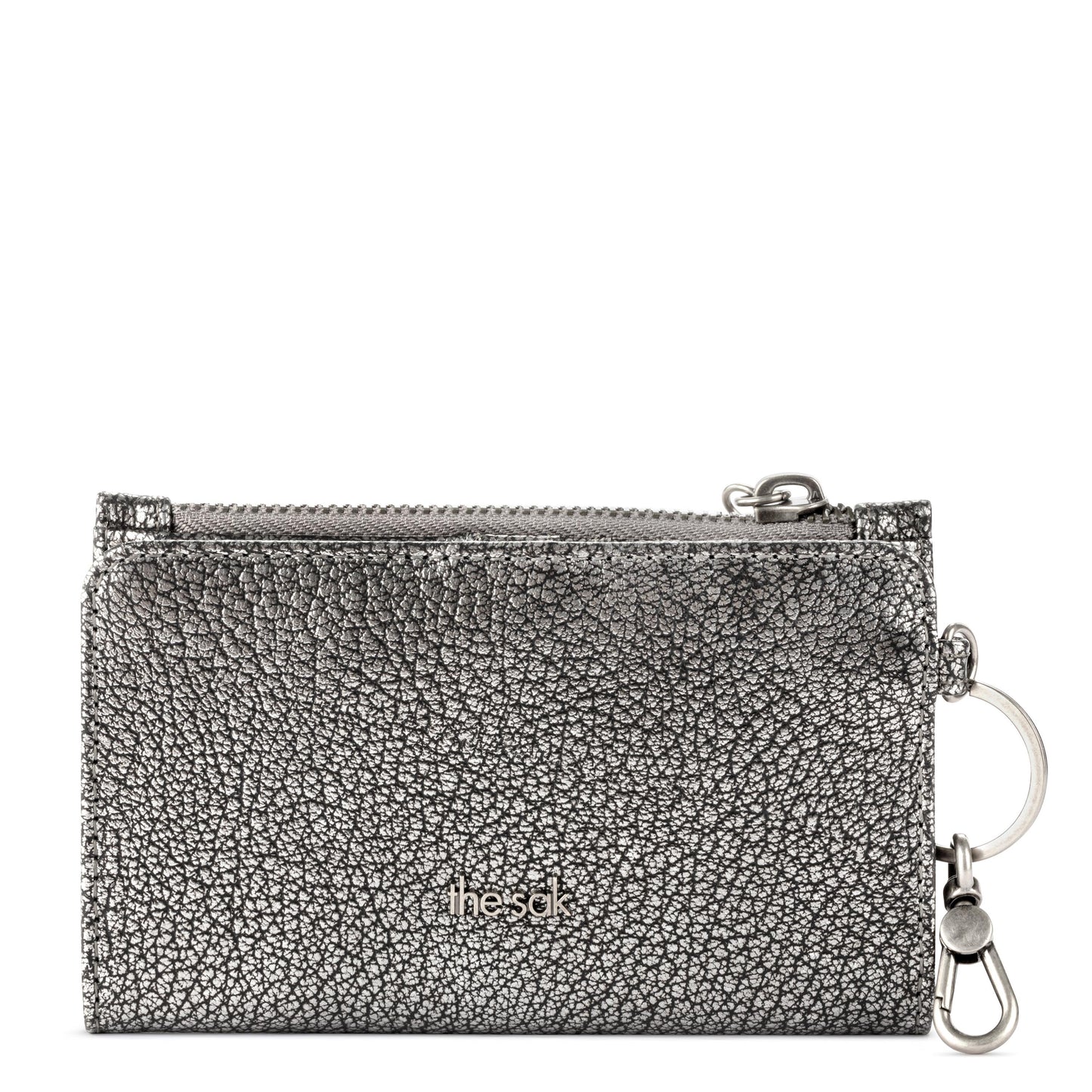 The Sak Encino Essential Wallet Leather - |Dark Silver|