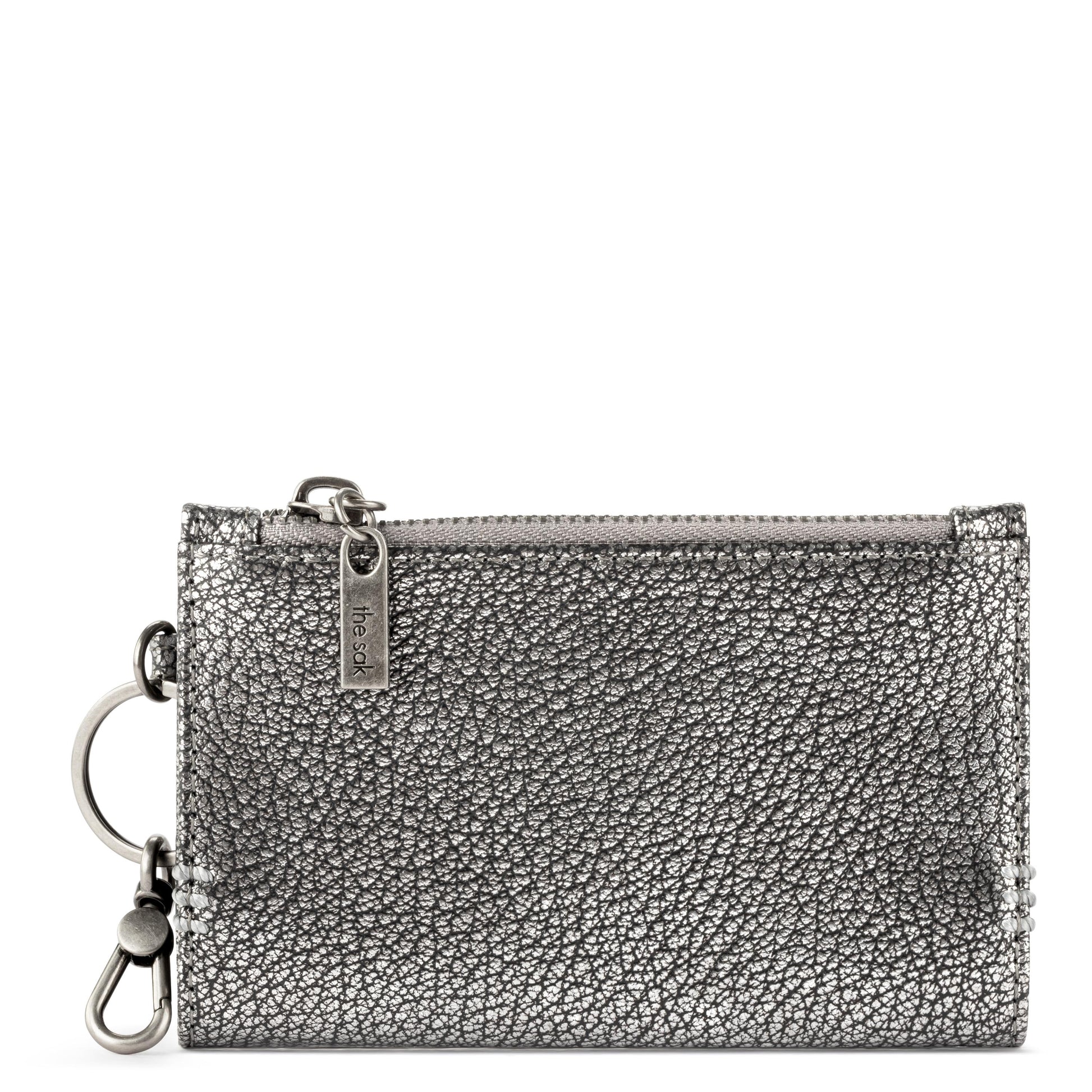 The Sak Encino Essential Wallet Leather - |Dark Silver|