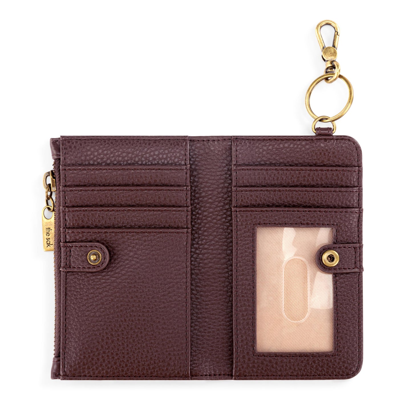 The Sak Encino Essential Wallet Leather - |Mahogany|