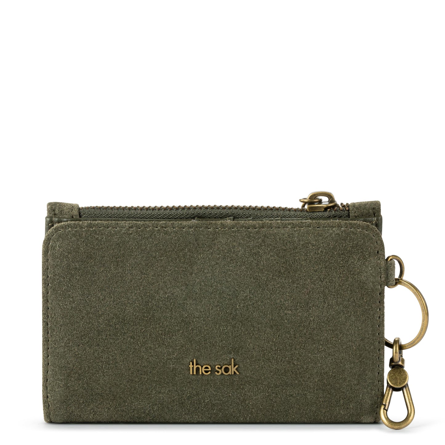 The Sak Encino Essential Wallet Leather - |Moss Suede|