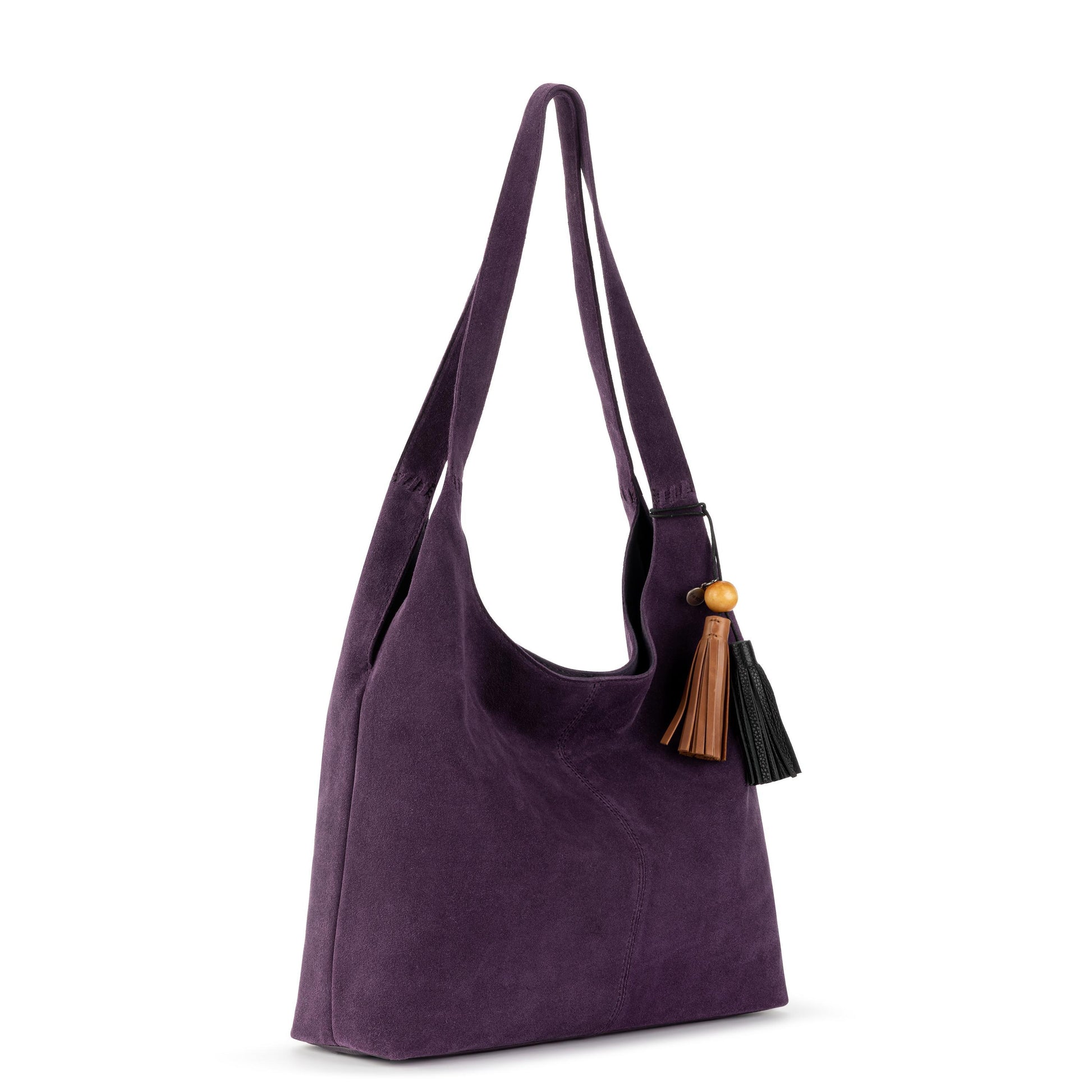 The Sak Huntley Hobo Leather - |Aubergine Suede|