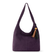 Huntley Hobo - Leather - Aubergine Suede