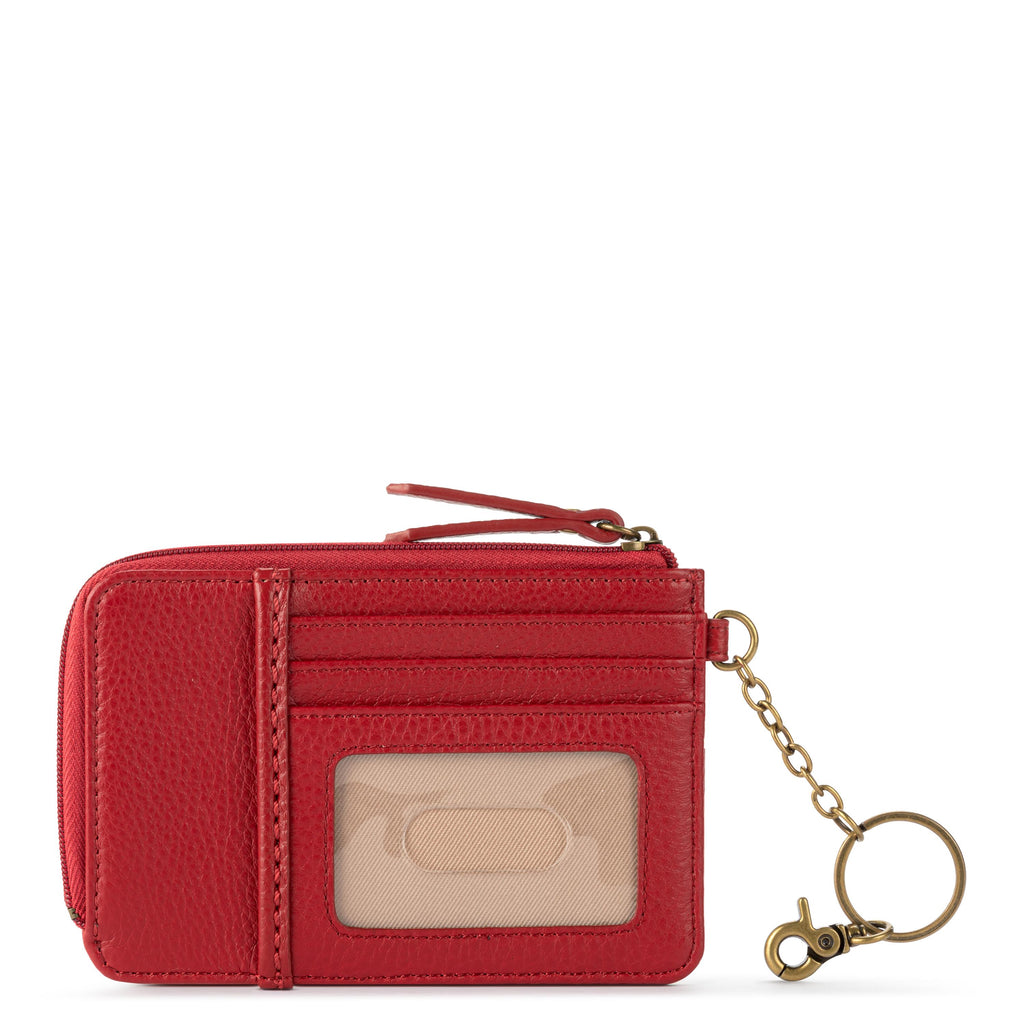 The Sak Iris Card Wallet - Leather - Scarlet