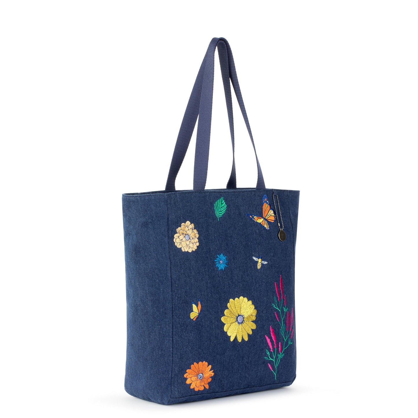 The Sak Lanie Market Tote Denim - |In Bloom Embroidery|
