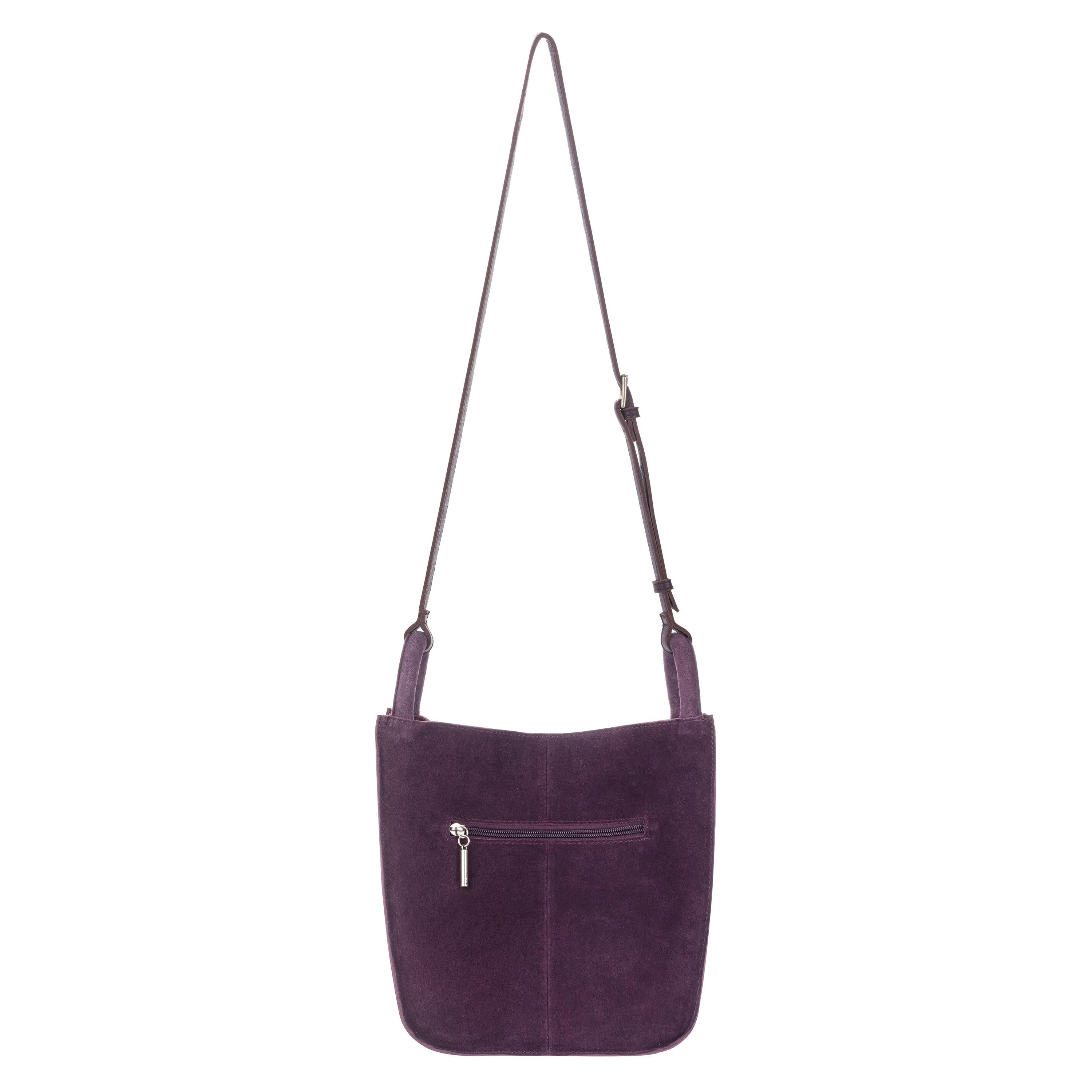 The Sak Los Feliz Crossbody - Leather - Aubergine Suede