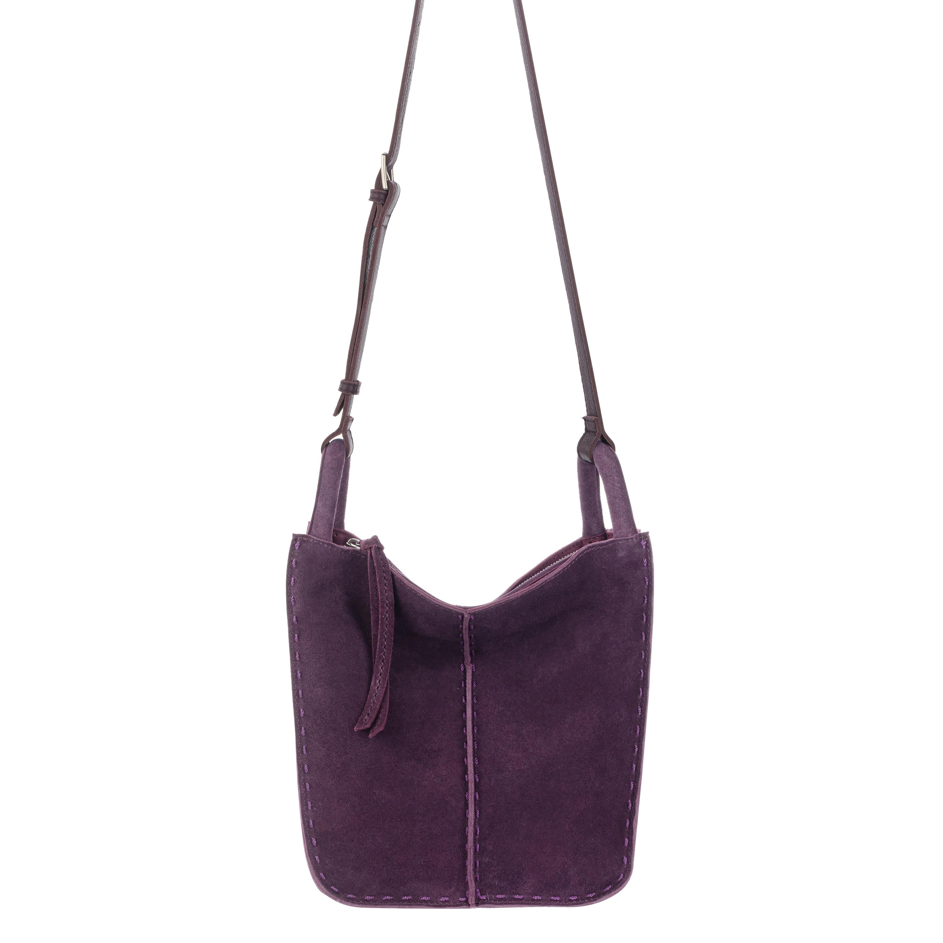 The Sak Los Feliz Crossbody - Leather - Aubergine Suede