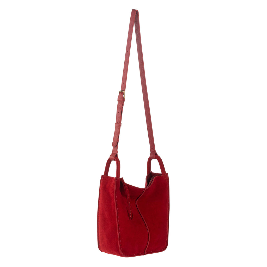 The Sak Los Feliz Crossbody - Leather - Scarlet Suede