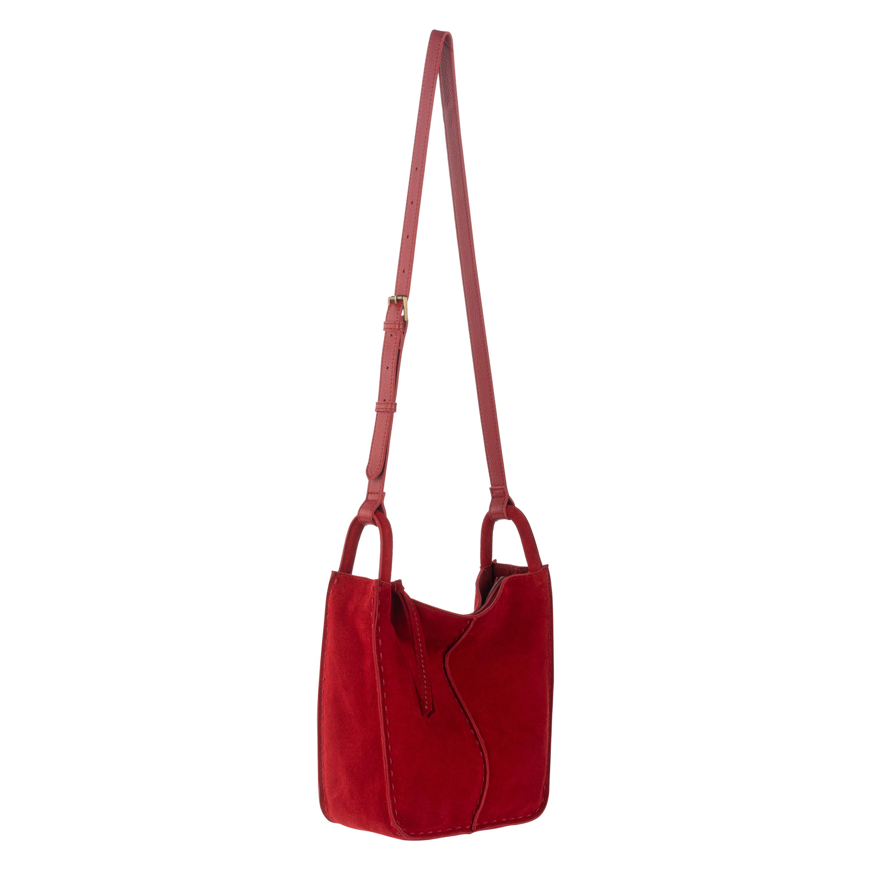 The Sak Los Feliz Crossbody - Leather - Scarlet Suede